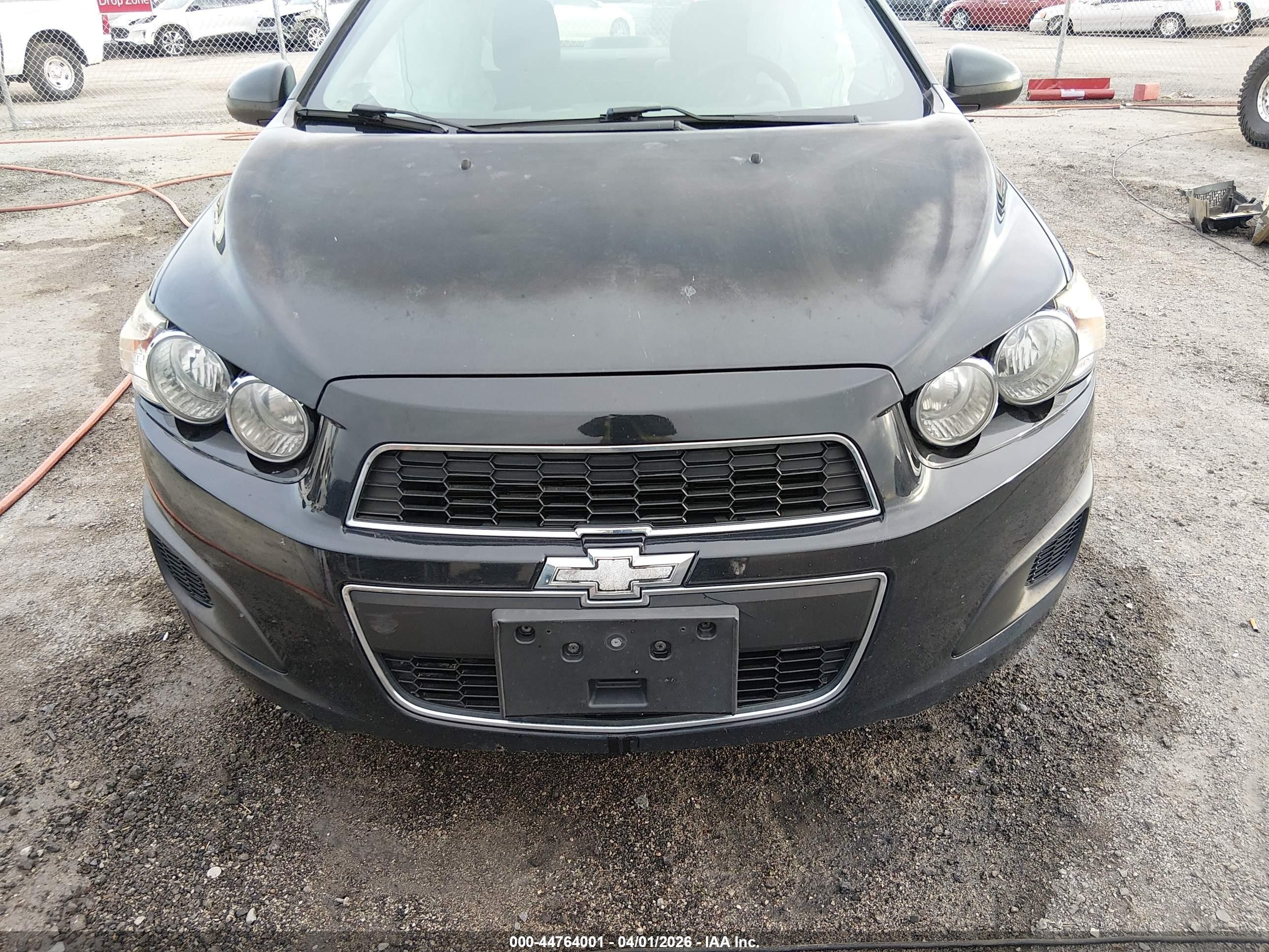 2015 Chevrolet Sonic Ls Auto Black vin: 1G1JA5SH4F4142279