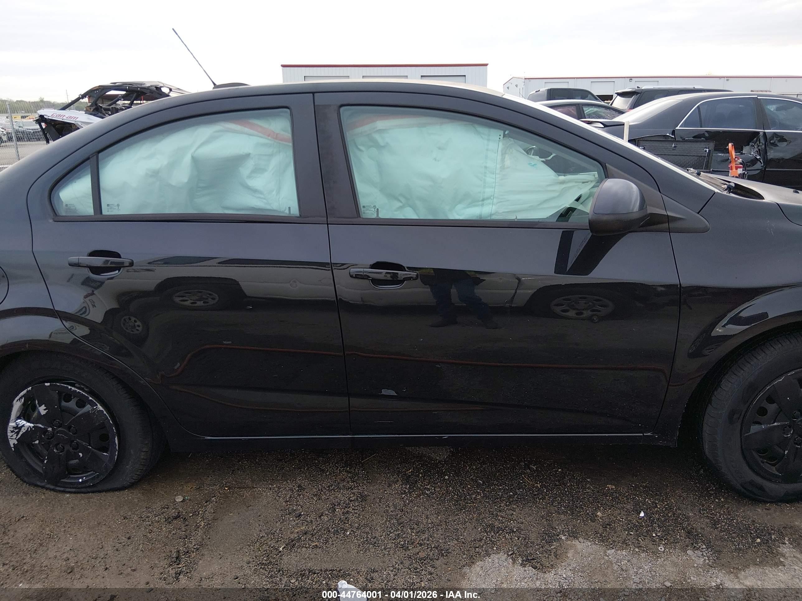 2015 Chevrolet Sonic Ls Auto Black vin: 1G1JA5SH4F4142279