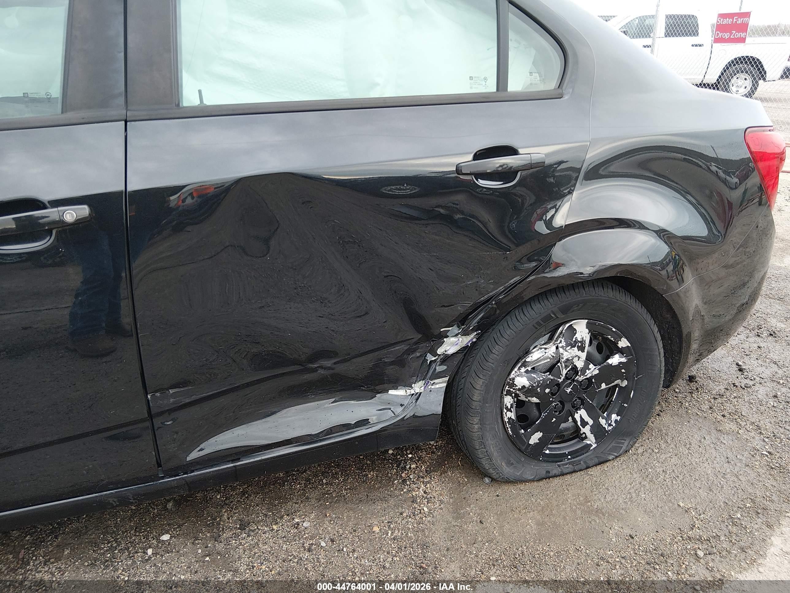 2015 Chevrolet Sonic Ls Auto Black vin: 1G1JA5SH4F4142279