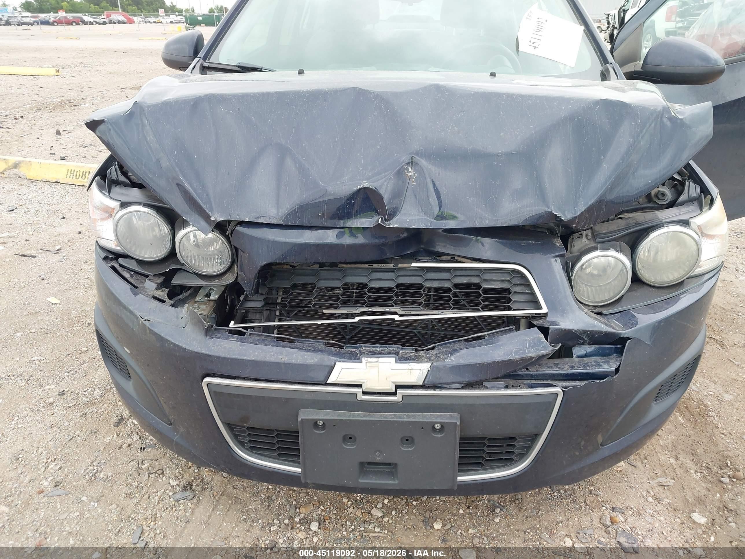 2015 Chevrolet Sonic Ls Auto Blue vin: 1G1JA5SH4F4181650