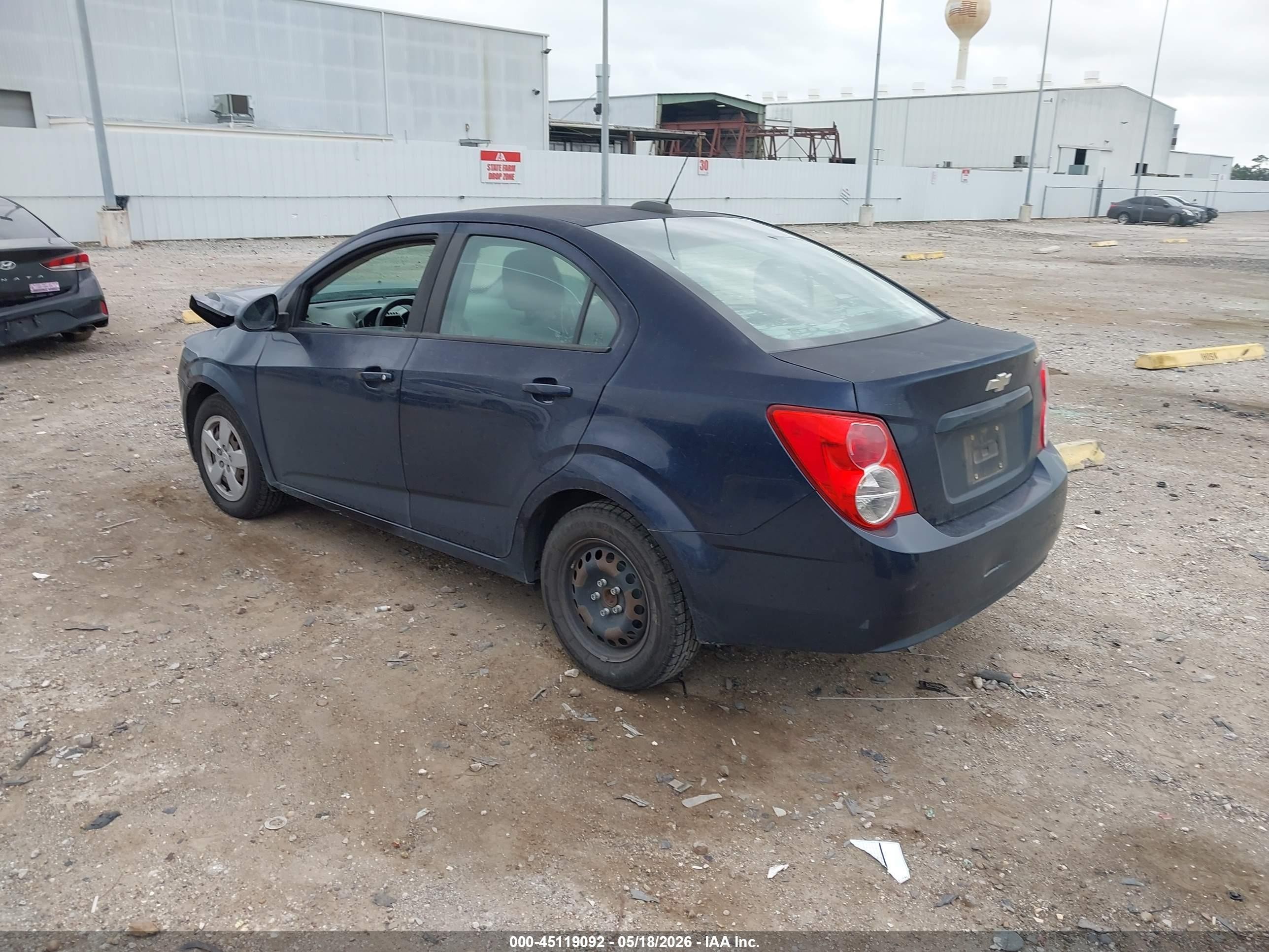 2015 Chevrolet Sonic Ls Auto Blue vin: 1G1JA5SH4F4181650