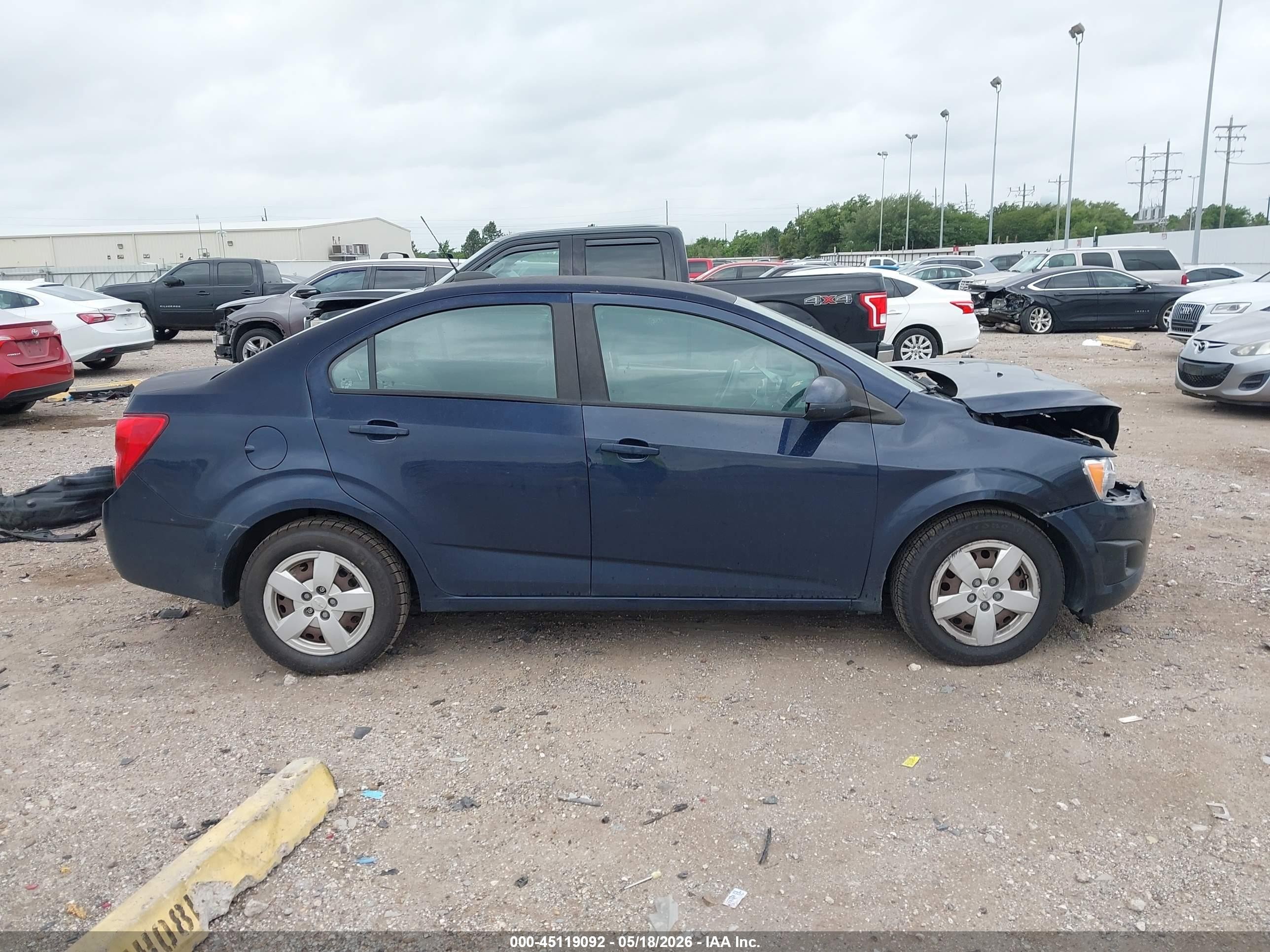 2015 Chevrolet Sonic Ls Auto Blue vin: 1G1JA5SH4F4181650