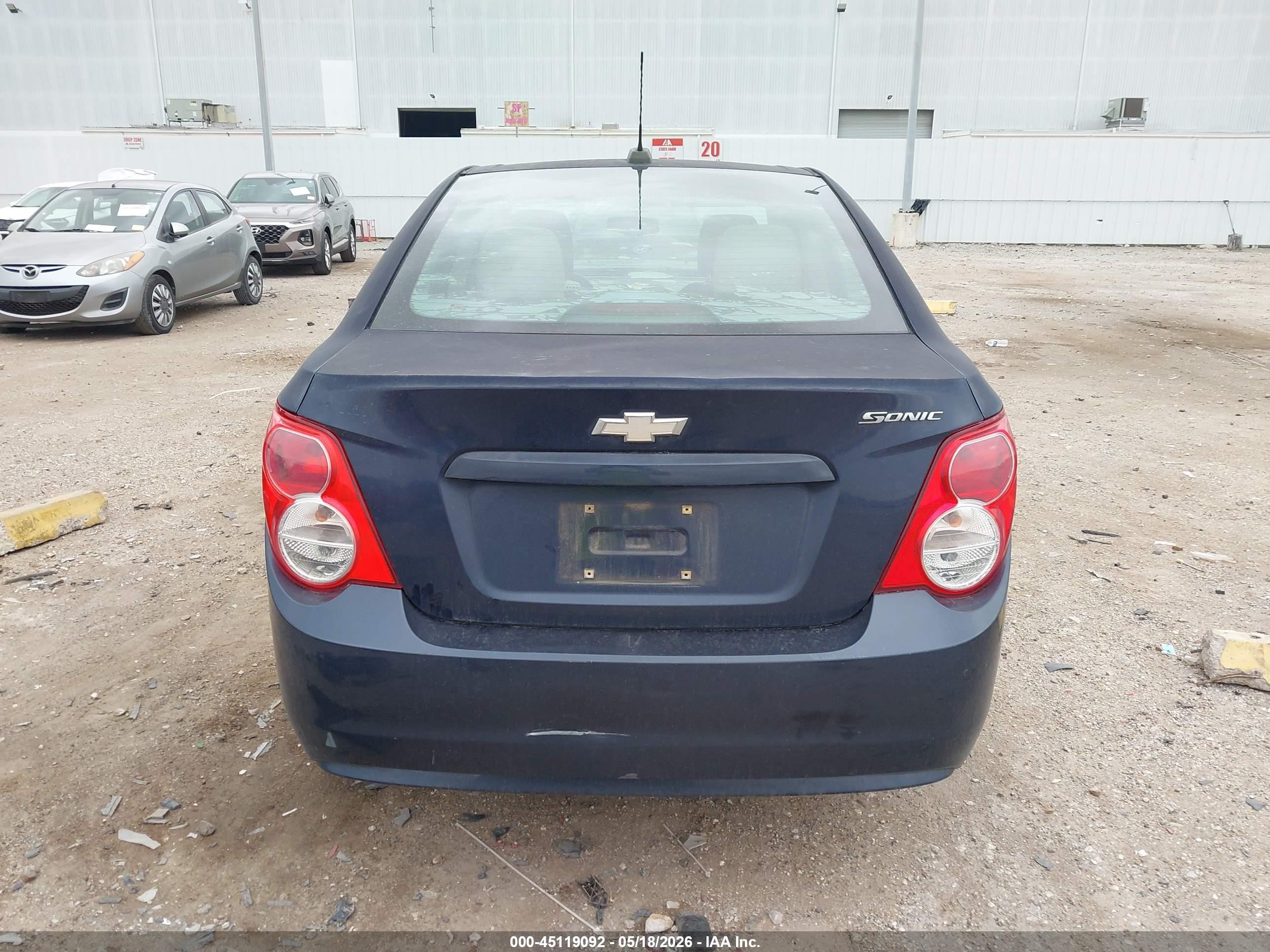 2015 Chevrolet Sonic Ls Auto Blue vin: 1G1JA5SH4F4181650