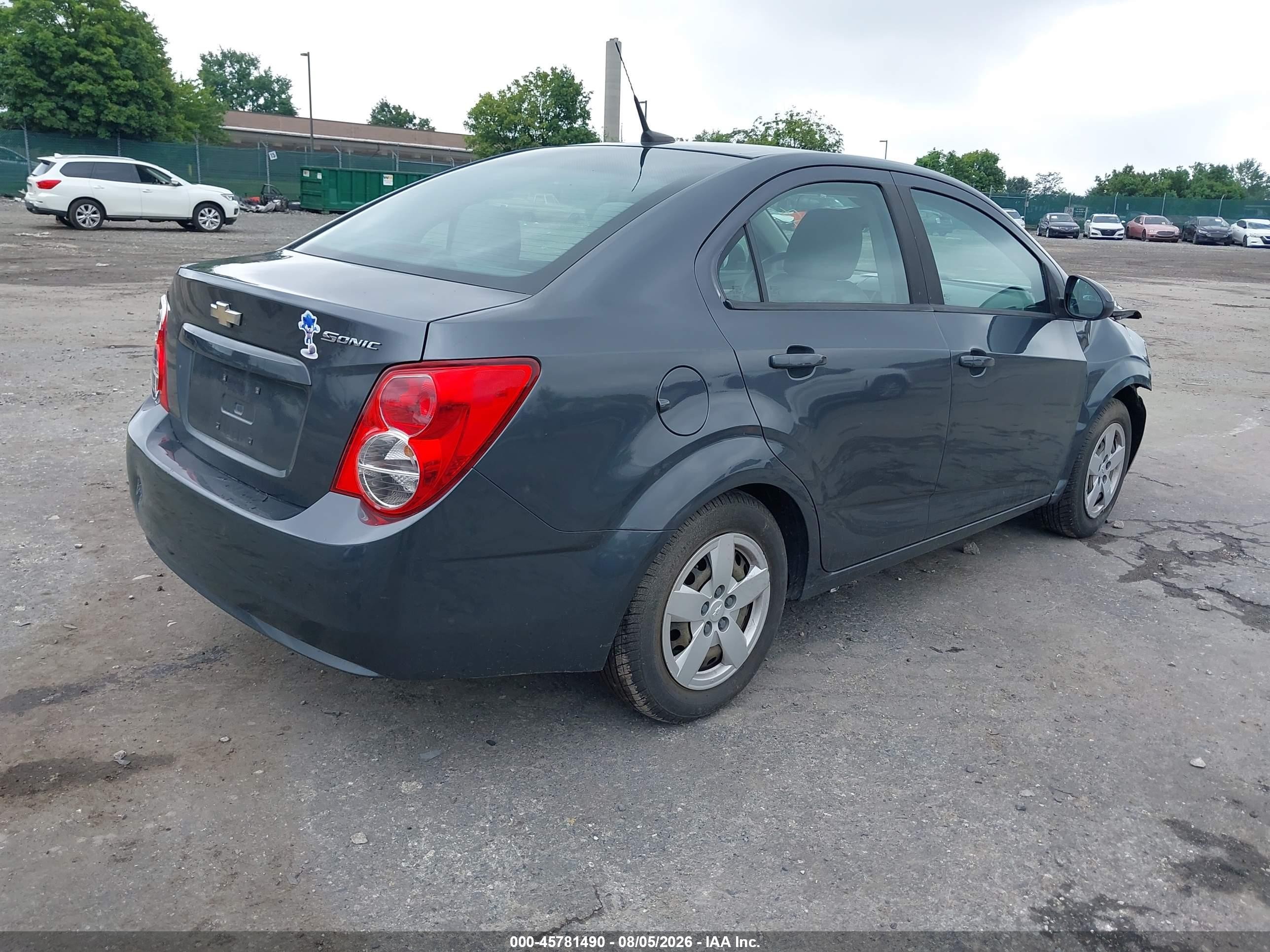 2013 Chevrolet Sonic Ls Auto Gray vin: 1G1JA5SH5D4121647