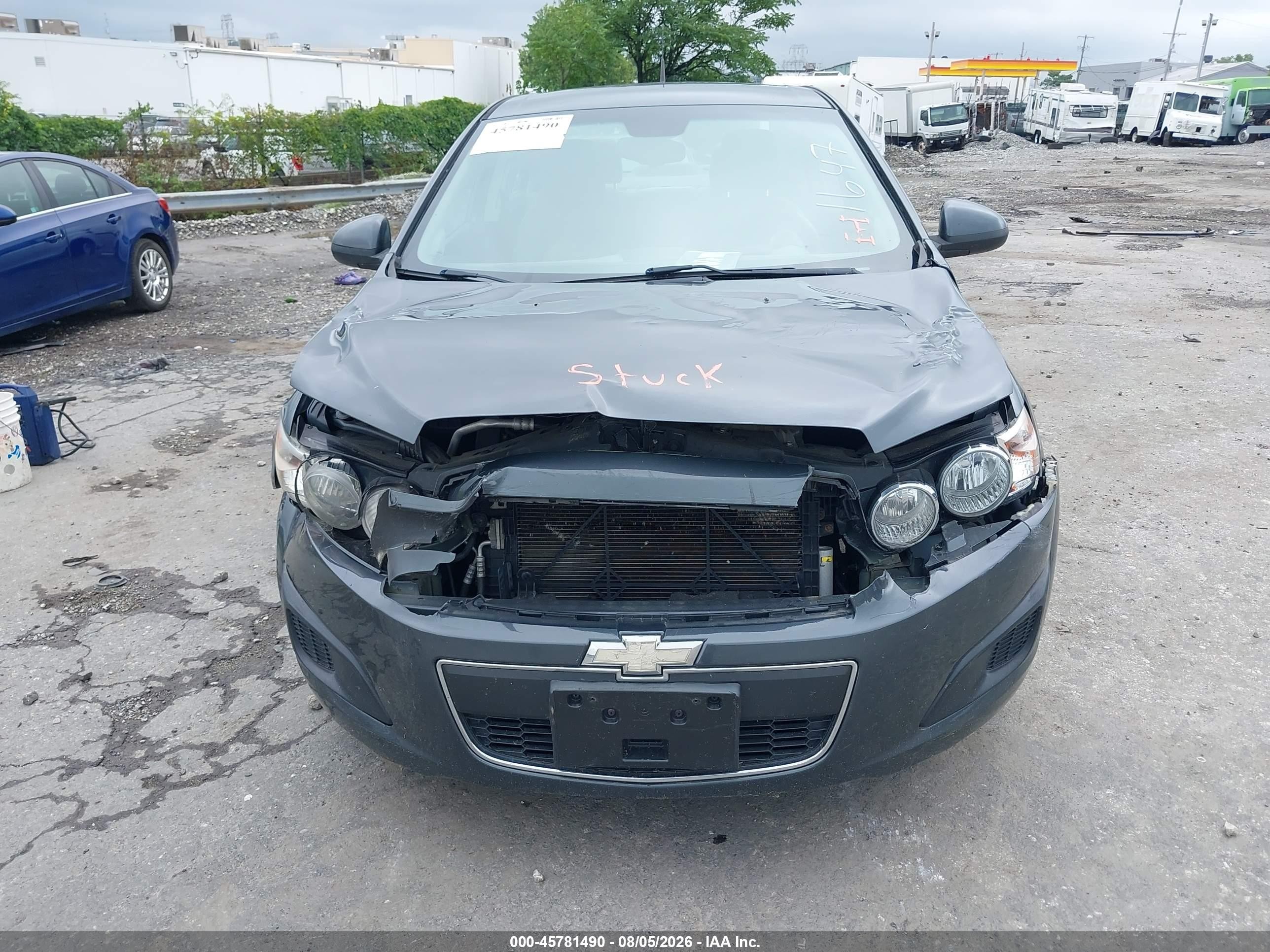 2013 Chevrolet Sonic Ls Auto Gray vin: 1G1JA5SH5D4121647