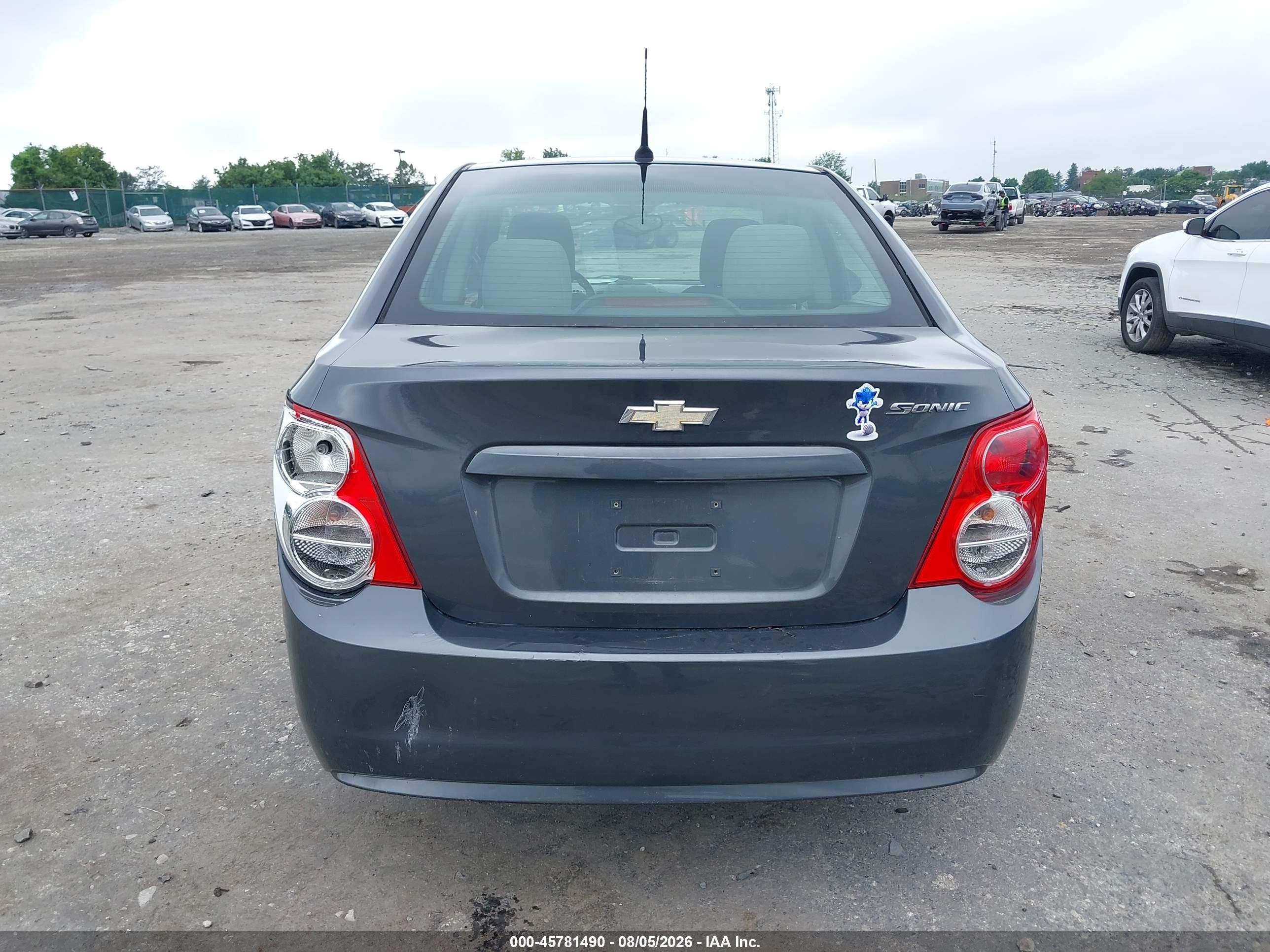 2013 Chevrolet Sonic Ls Auto Gray vin: 1G1JA5SH5D4121647