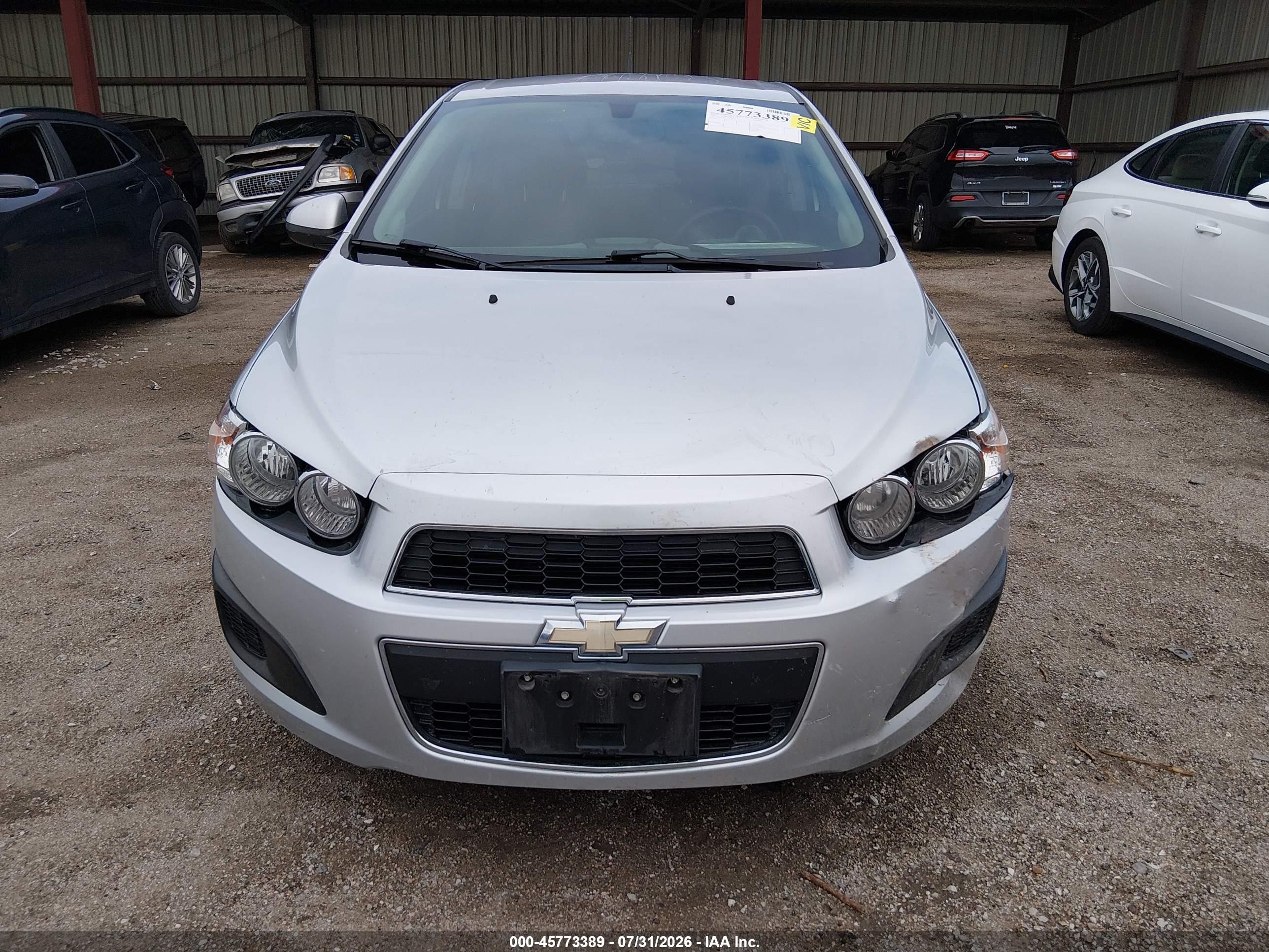 2014 Chevrolet Sonic Ls Auto Silver vin: 1G1JA5SH5E4168369