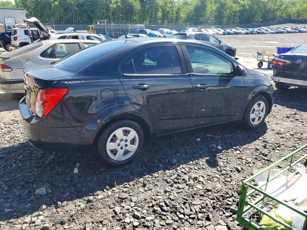 2013 Chevrolet Sonic Ls Black vin: 1G1JA5SH6D4166628