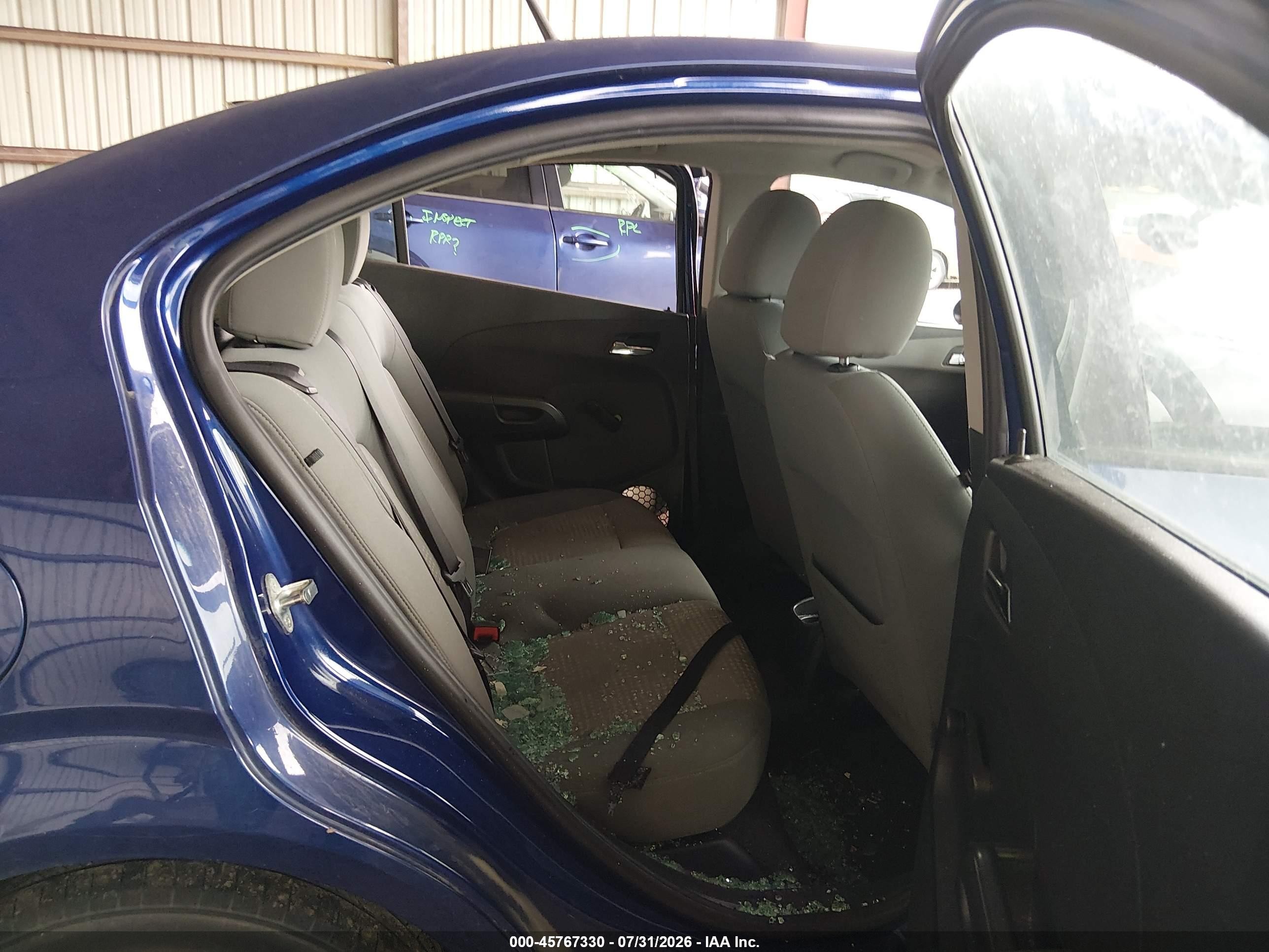 2014 Chevrolet Sonic Ls Auto Blue vin: 1G1JA5SH6E4114773