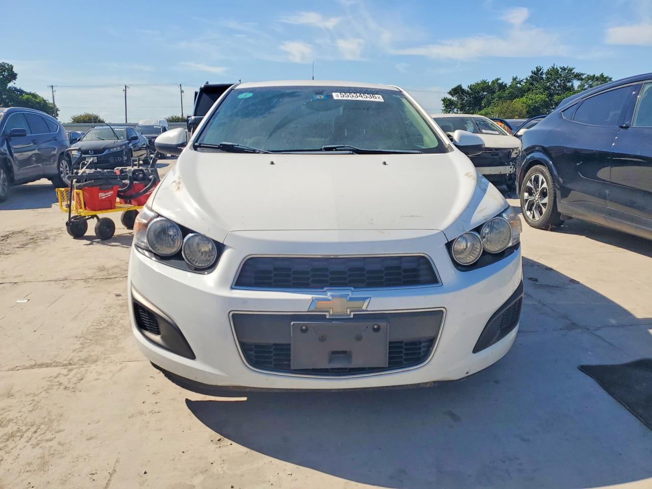 2014 Chevrolet Sonic Белый vin: 1G1JA5SH6E4137745