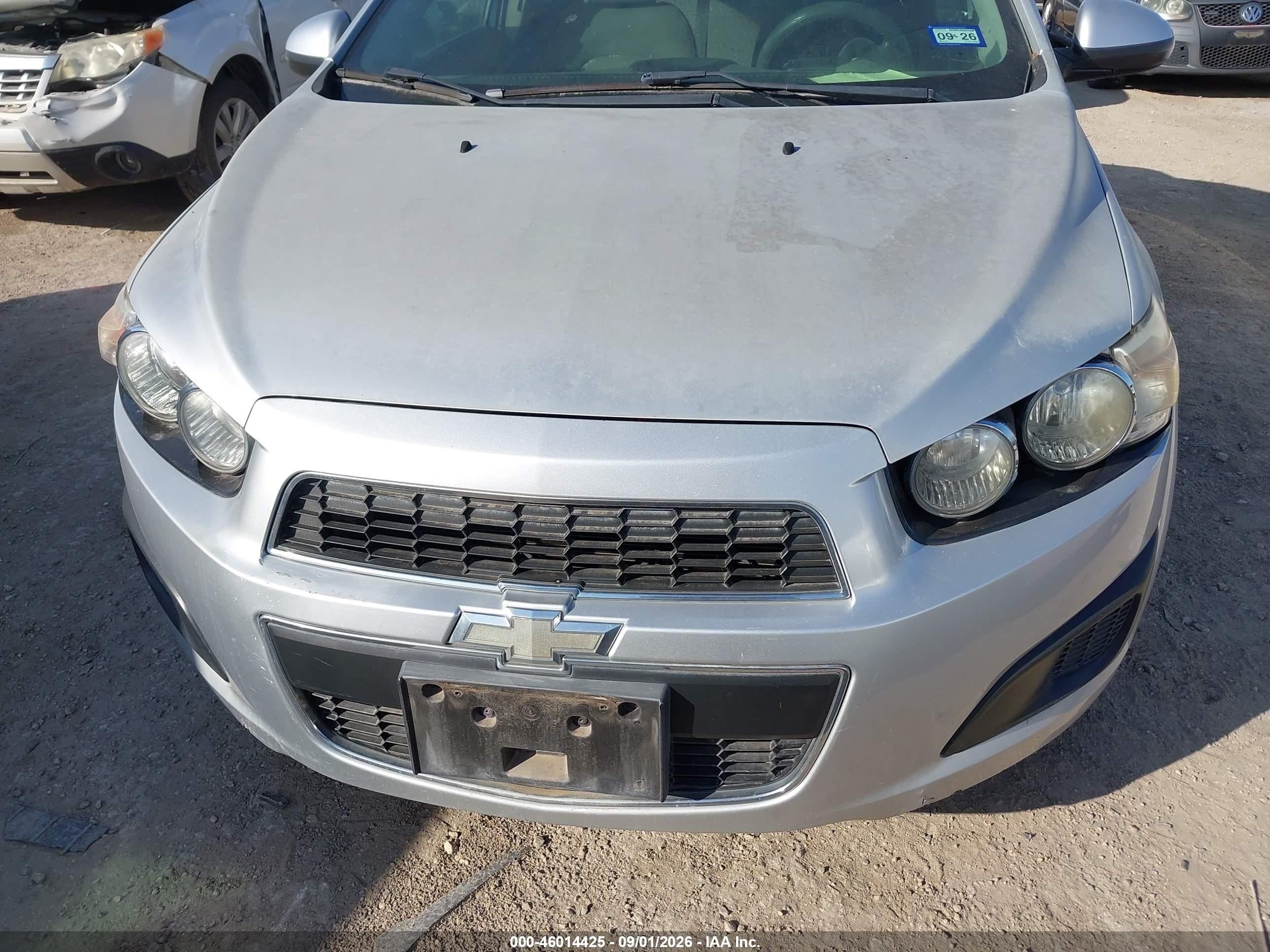 2014 Chevrolet Sonic Ls Auto Silver vin: 1G1JA5SH6E4145683