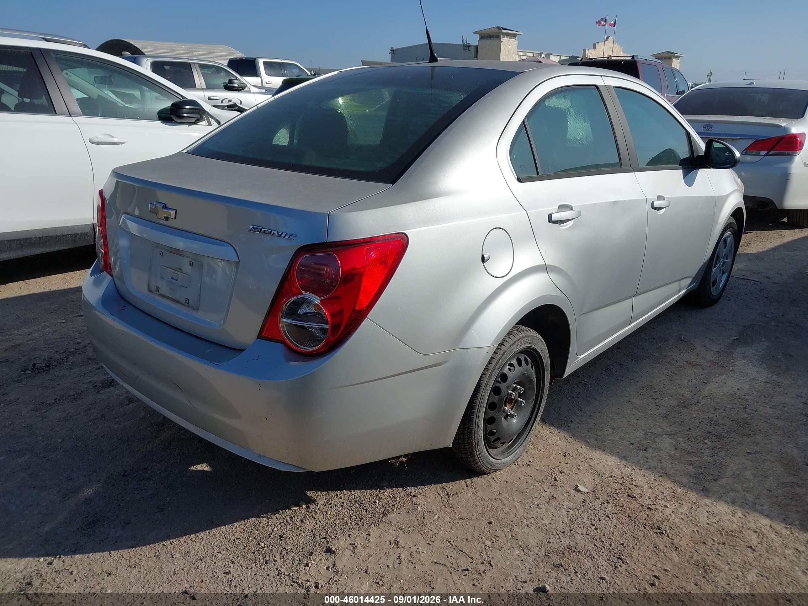 2014 Chevrolet Sonic Ls Auto Silver vin: 1G1JA5SH6E4145683