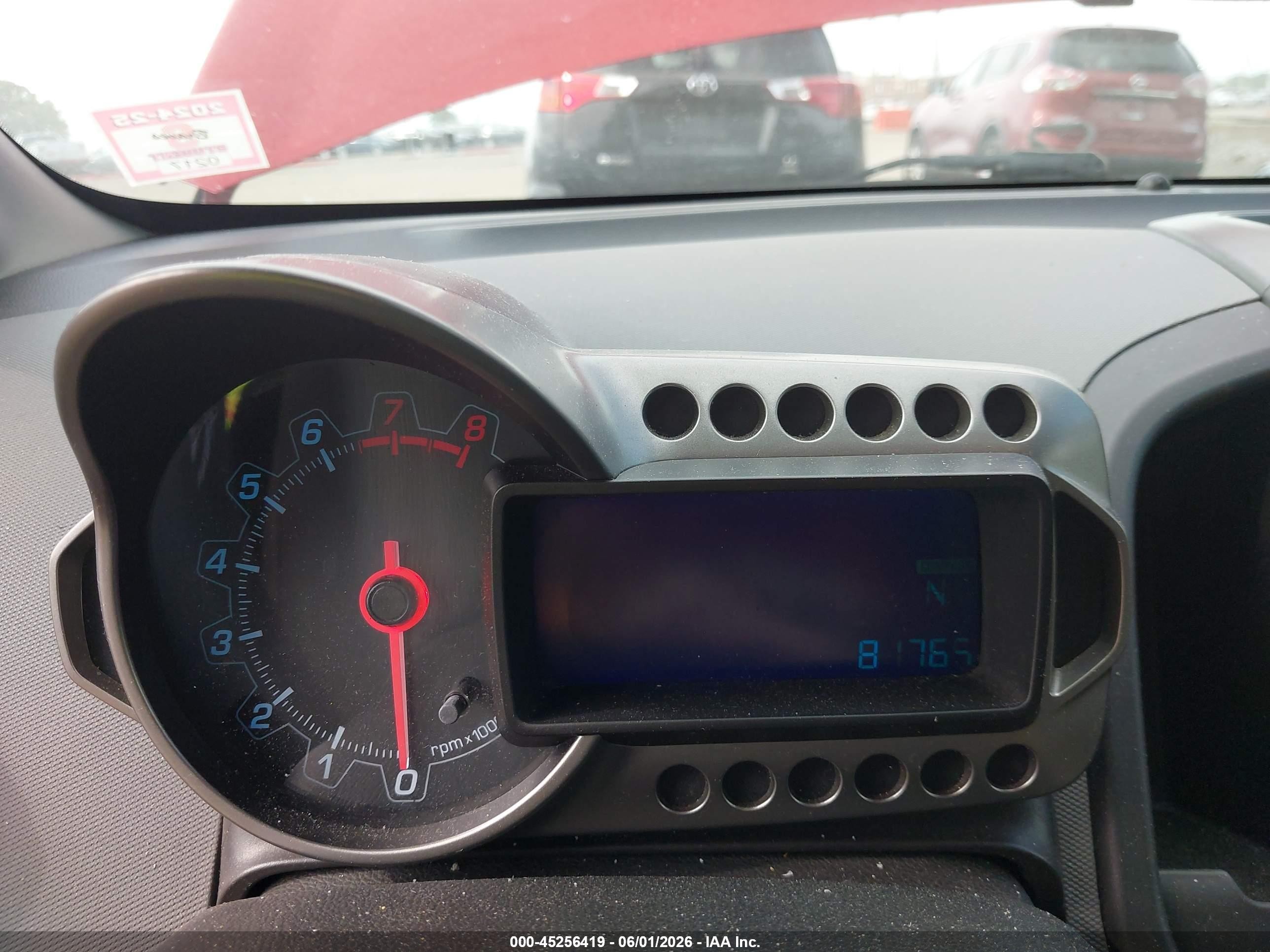2012 Chevrolet Sonic 2ls Red vin: 1G1JA5SH8C4140546