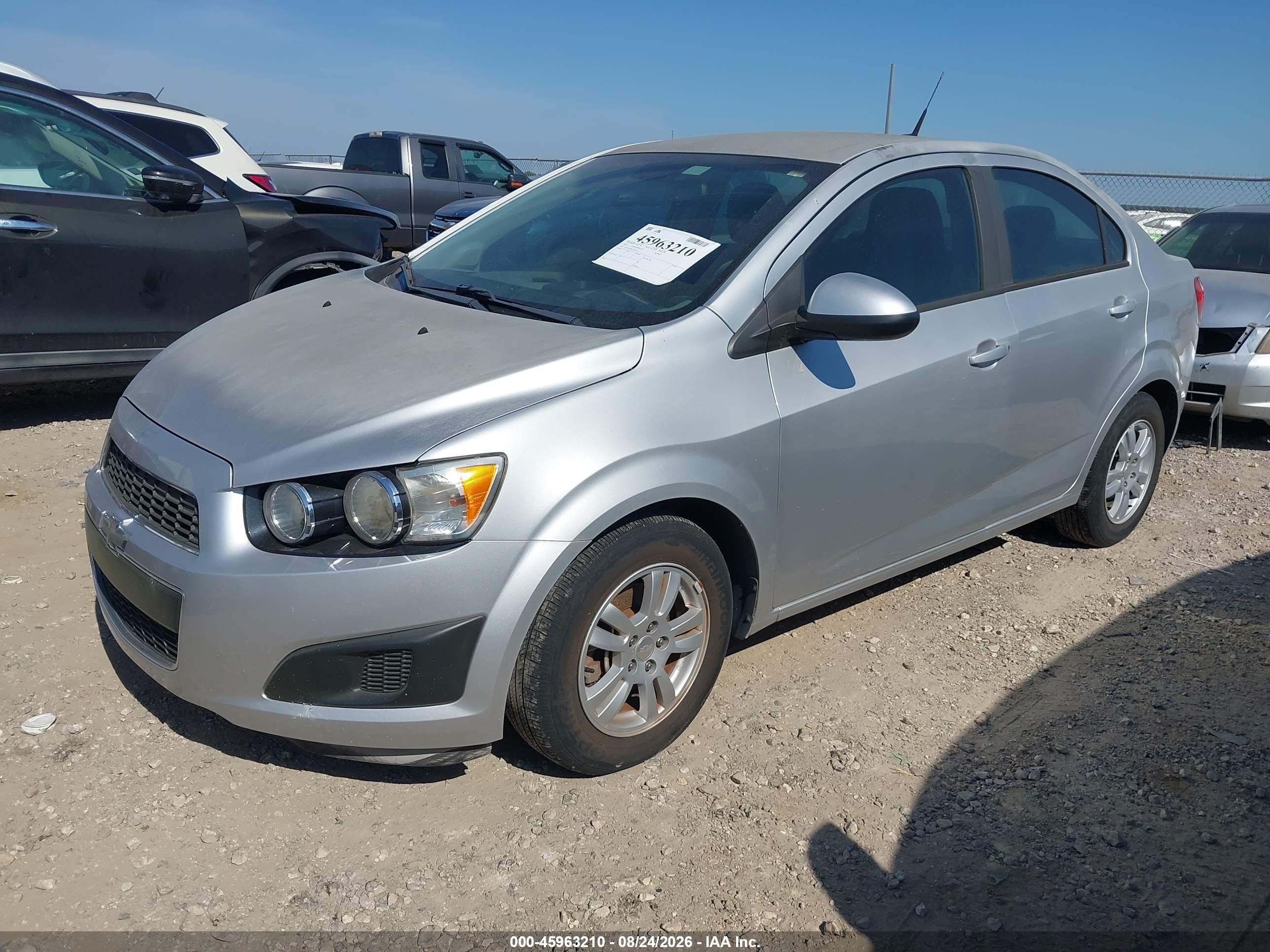 2012 Chevrolet Sonic 2ls Silver vin: 1G1JA5SH8C4225077