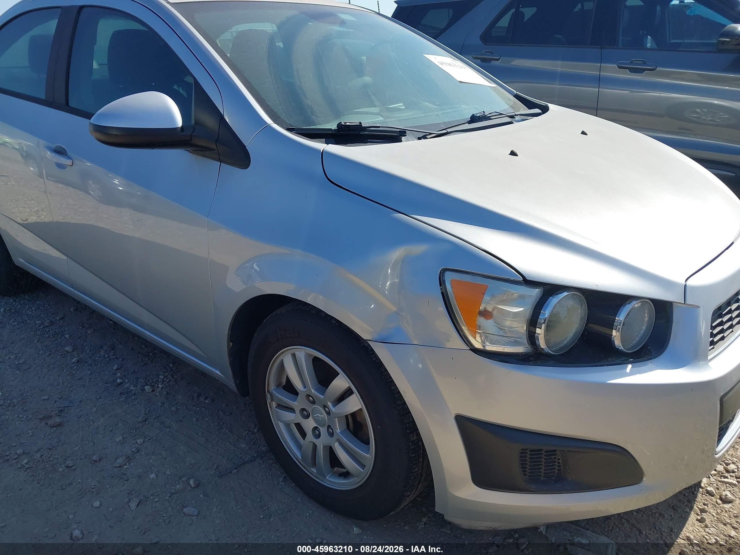 2012 Chevrolet Sonic 2ls Silver vin: 1G1JA5SH8C4225077