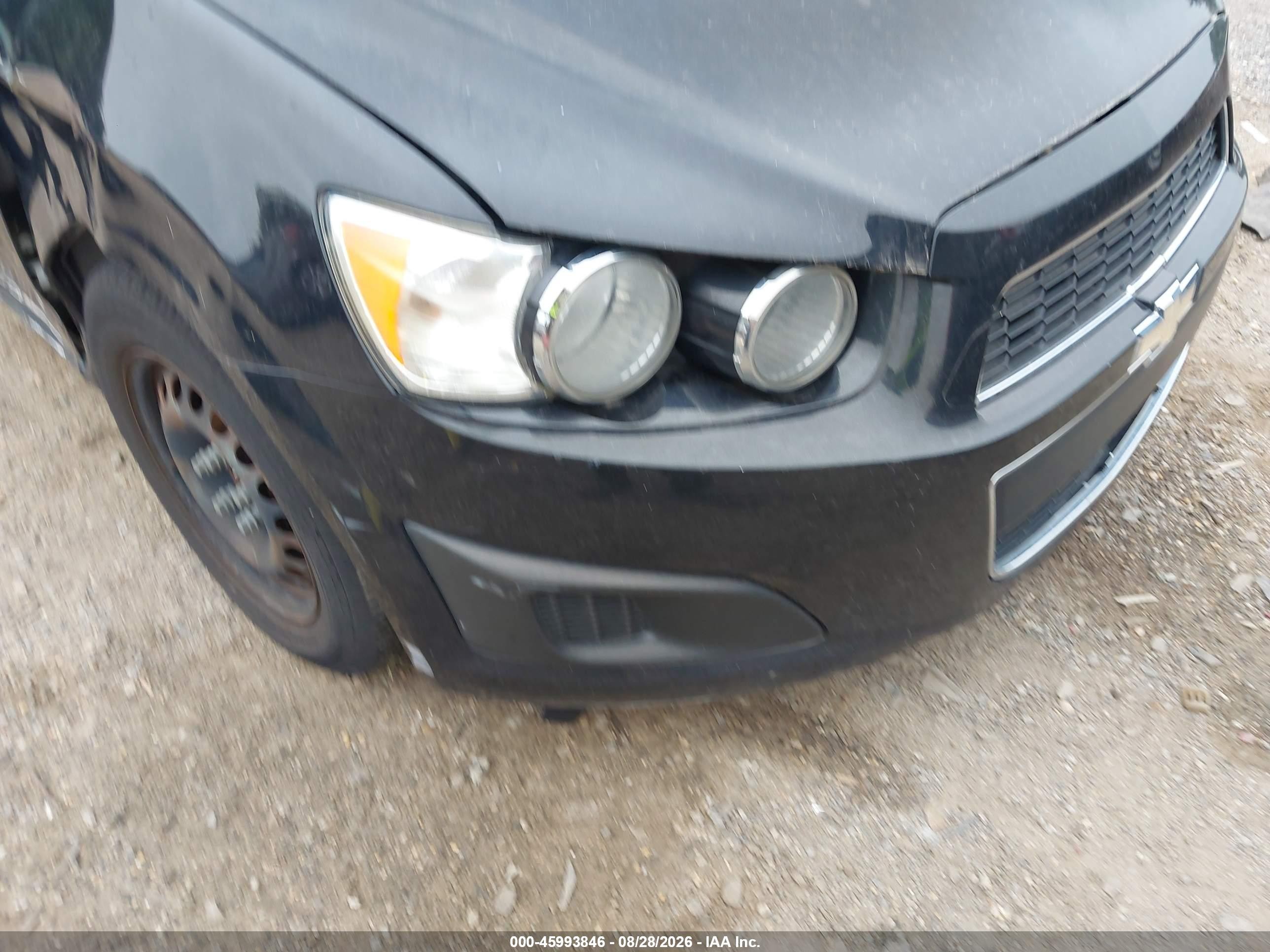 2013 Chevrolet Sonic Ls Auto Black vin: 1G1JA5SH8D4164248