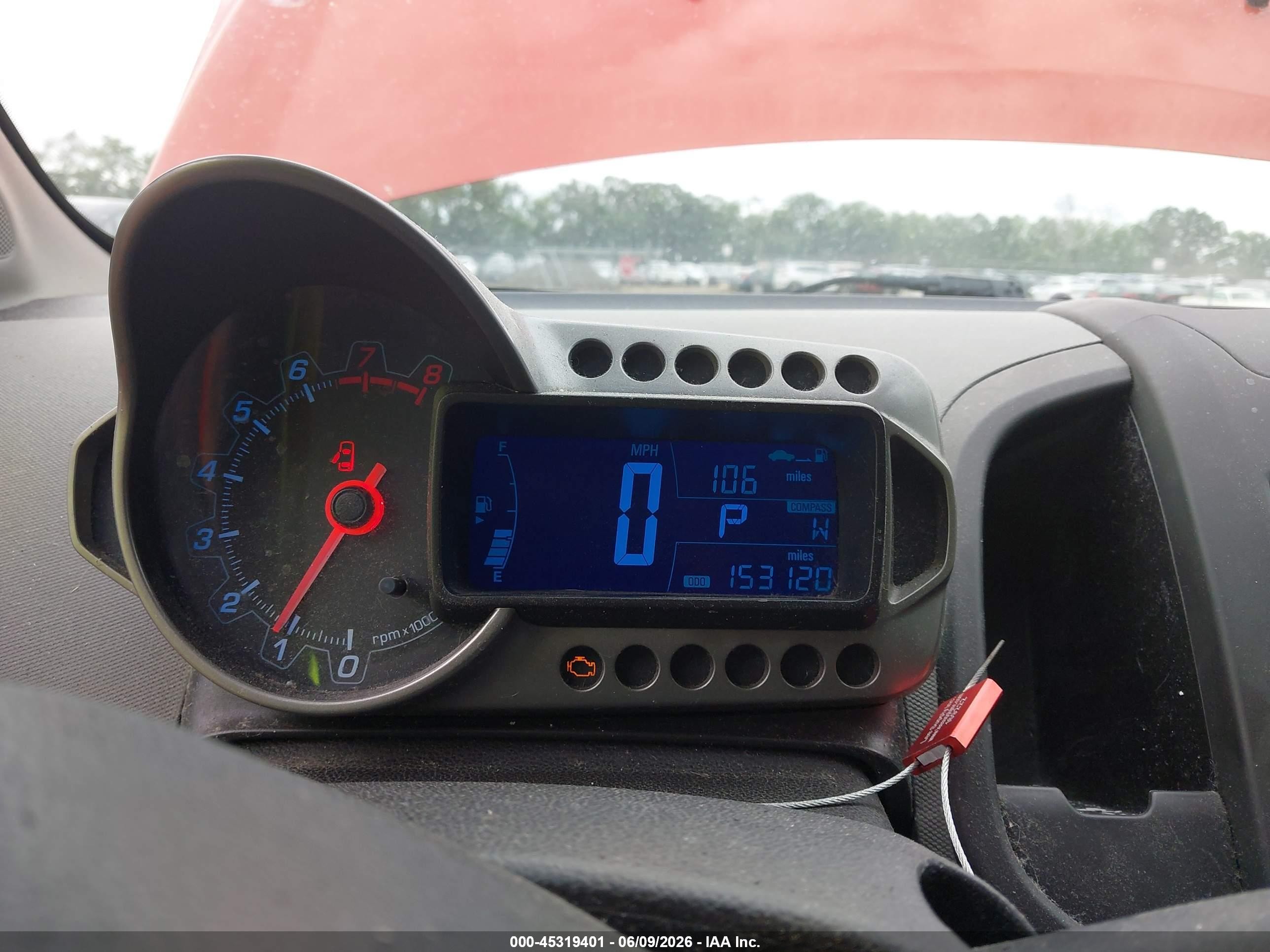 2013 Chevrolet Sonic Ls Auto Orange vin: 1G1JA5SH8D4166338