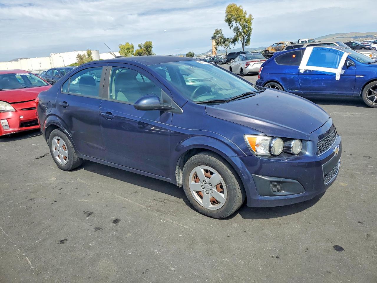 2015 Chevrolet Sonic Ls Blue vin: 1G1JA5SH8F4148666
