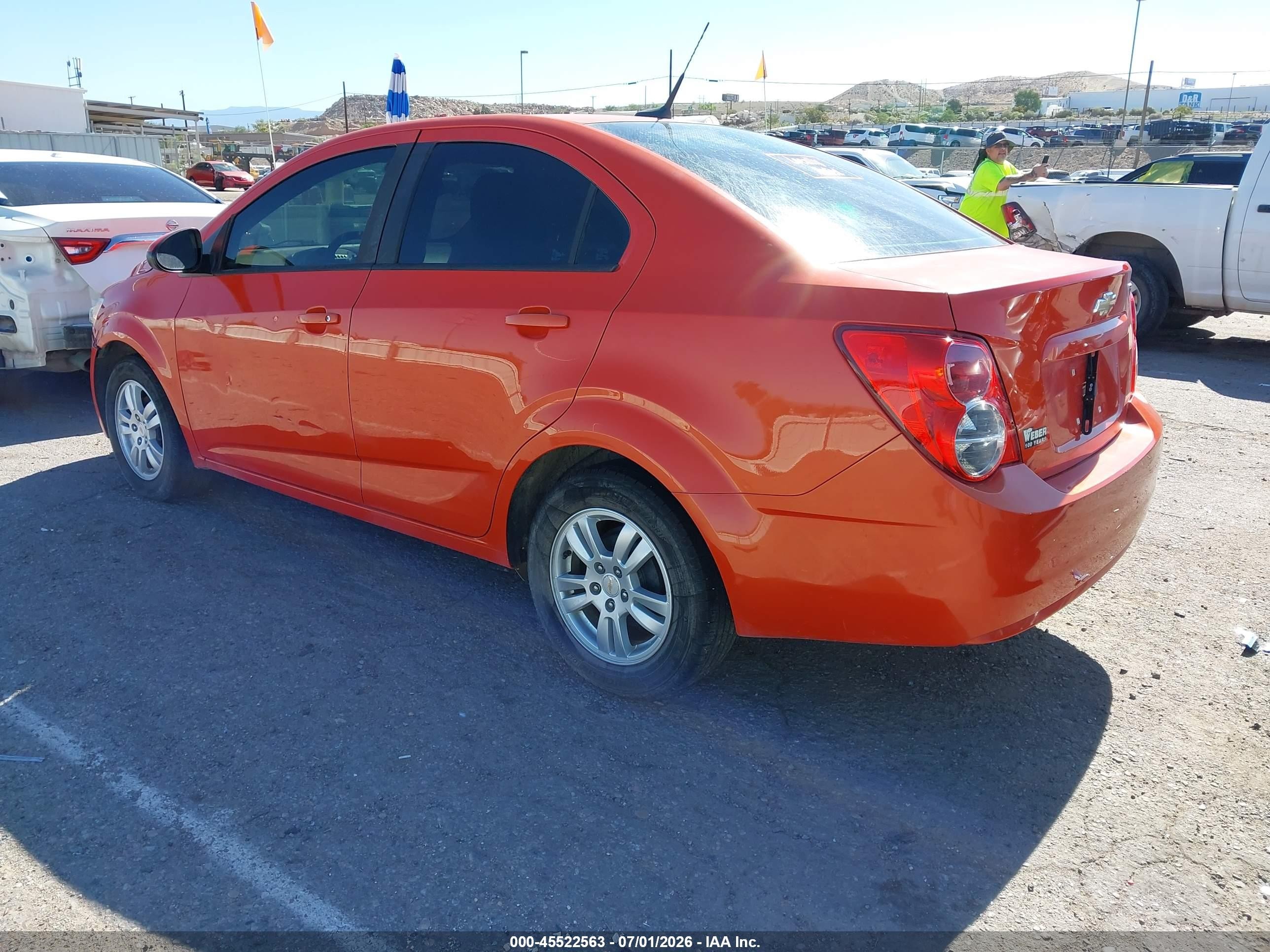 2012 Chevrolet Sonic 2ls Red vin: 1G1JA5SH9C4166640