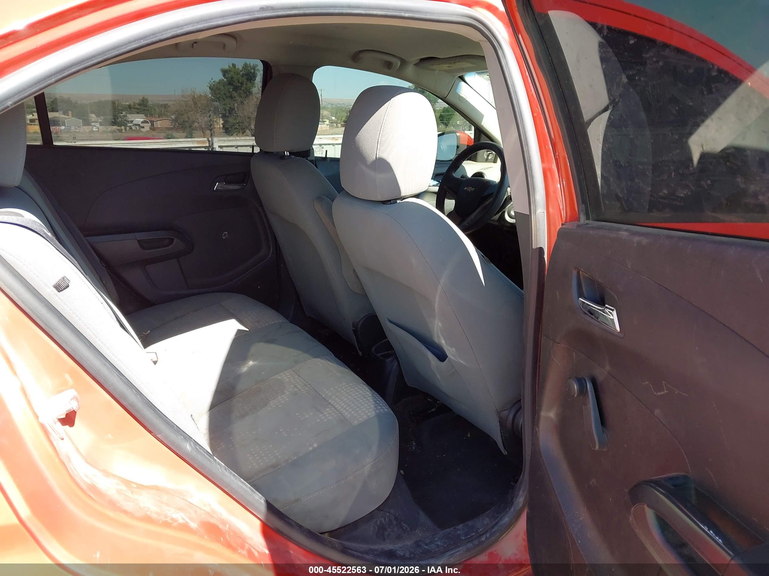 2012 Chevrolet Sonic 2ls Red vin: 1G1JA5SH9C4166640