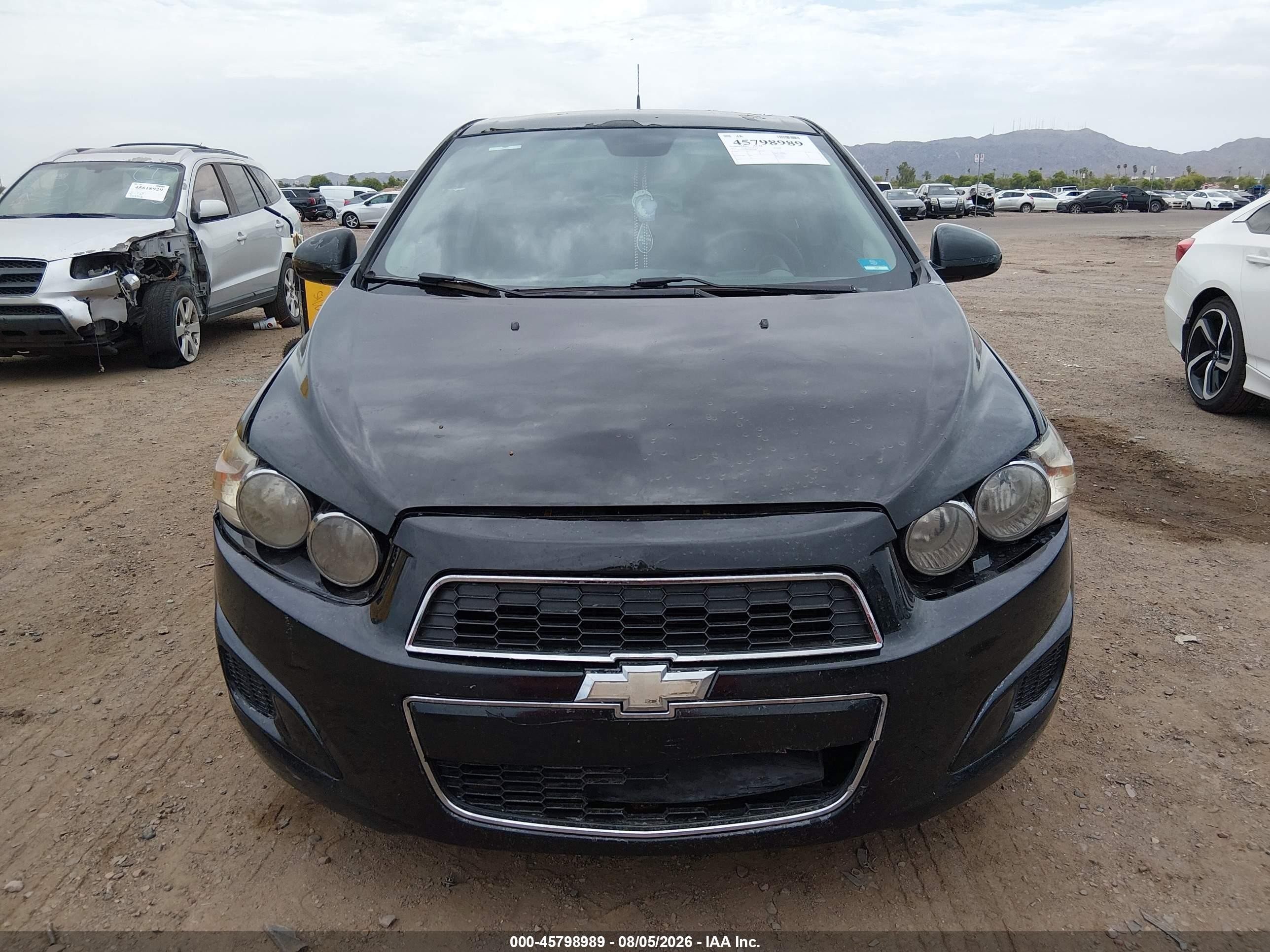 2012 Chevrolet Sonic 2ls Black vin: 1G1JA5SH9C4216498