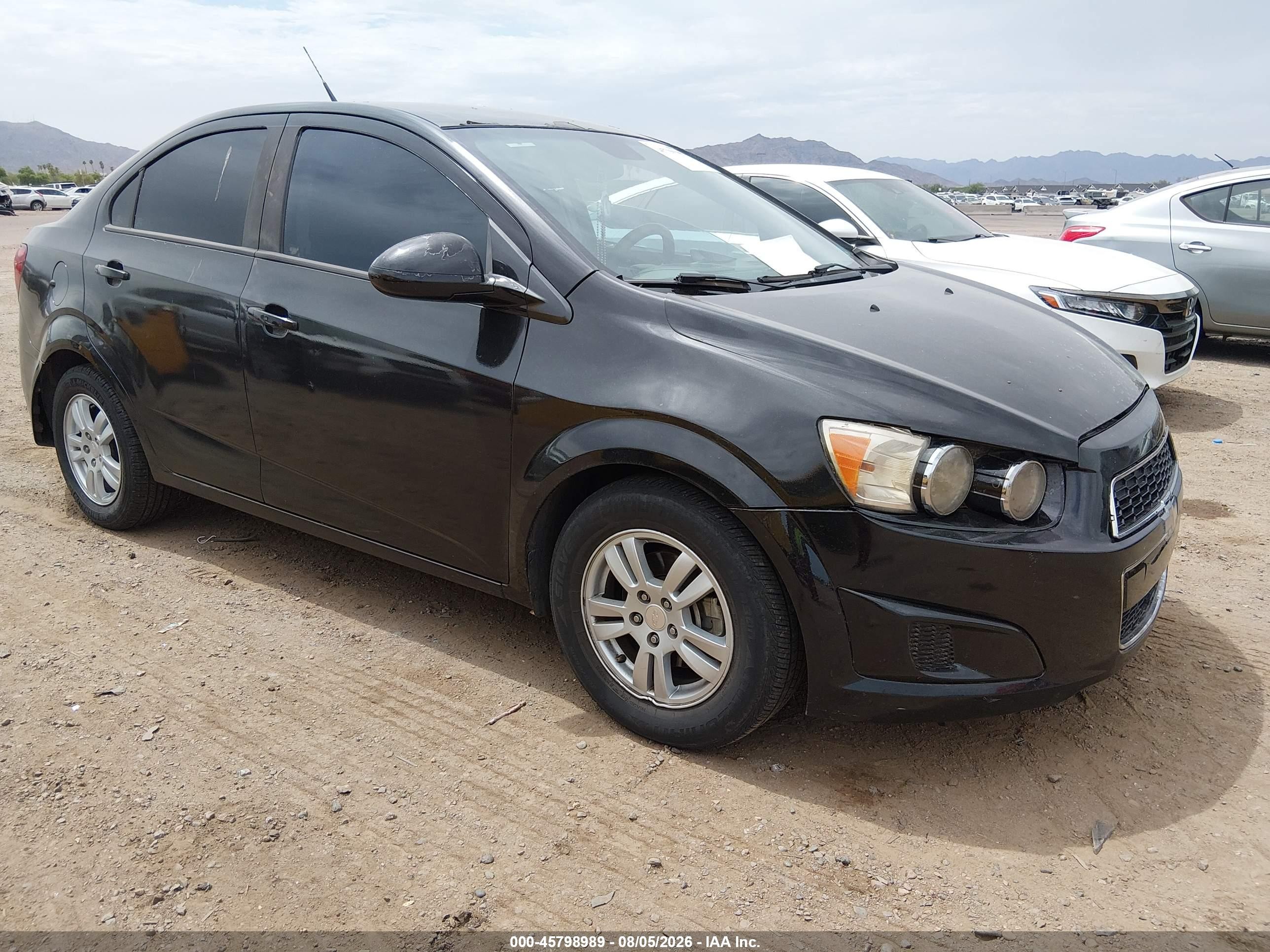 2012 Chevrolet Sonic 2ls Black vin: 1G1JA5SH9C4216498