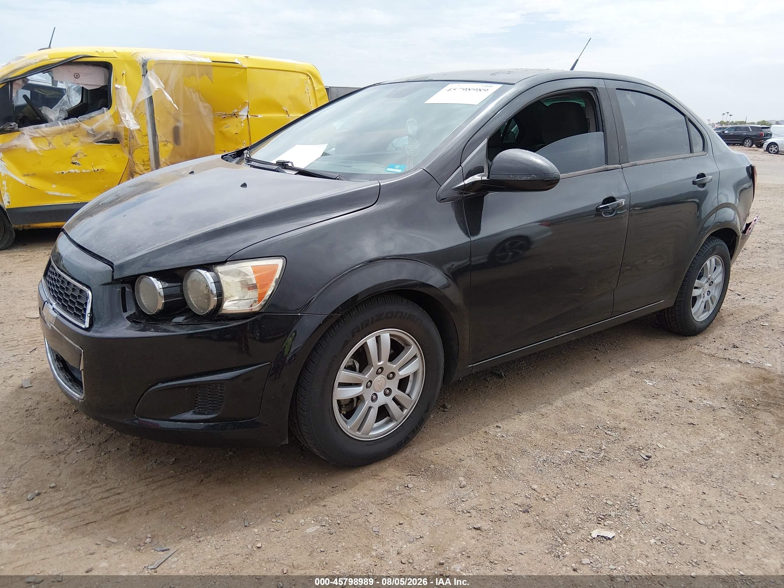 2012 Chevrolet Sonic 2ls Black vin: 1G1JA5SH9C4216498