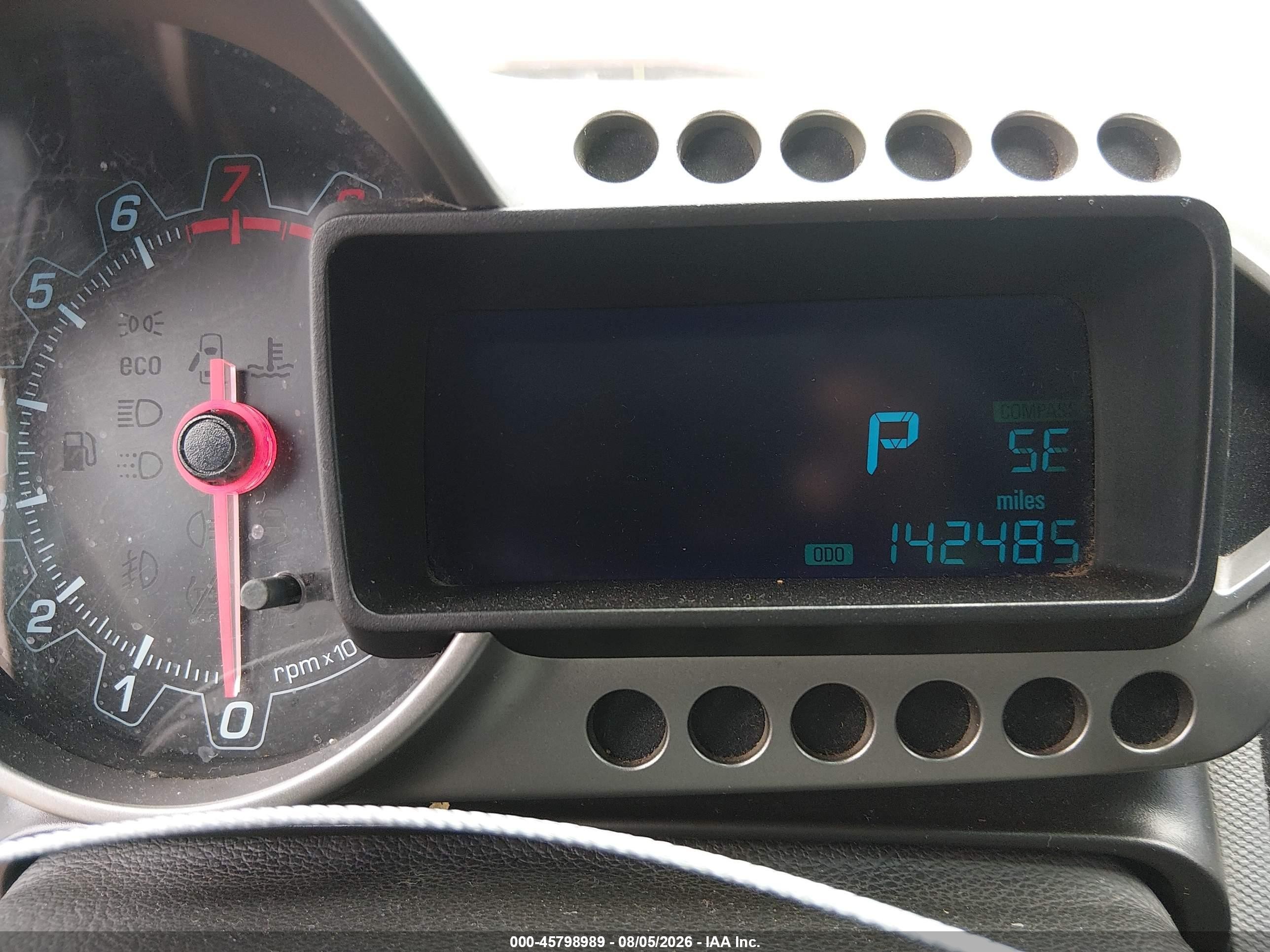 2012 Chevrolet Sonic 2ls Black vin: 1G1JA5SH9C4216498