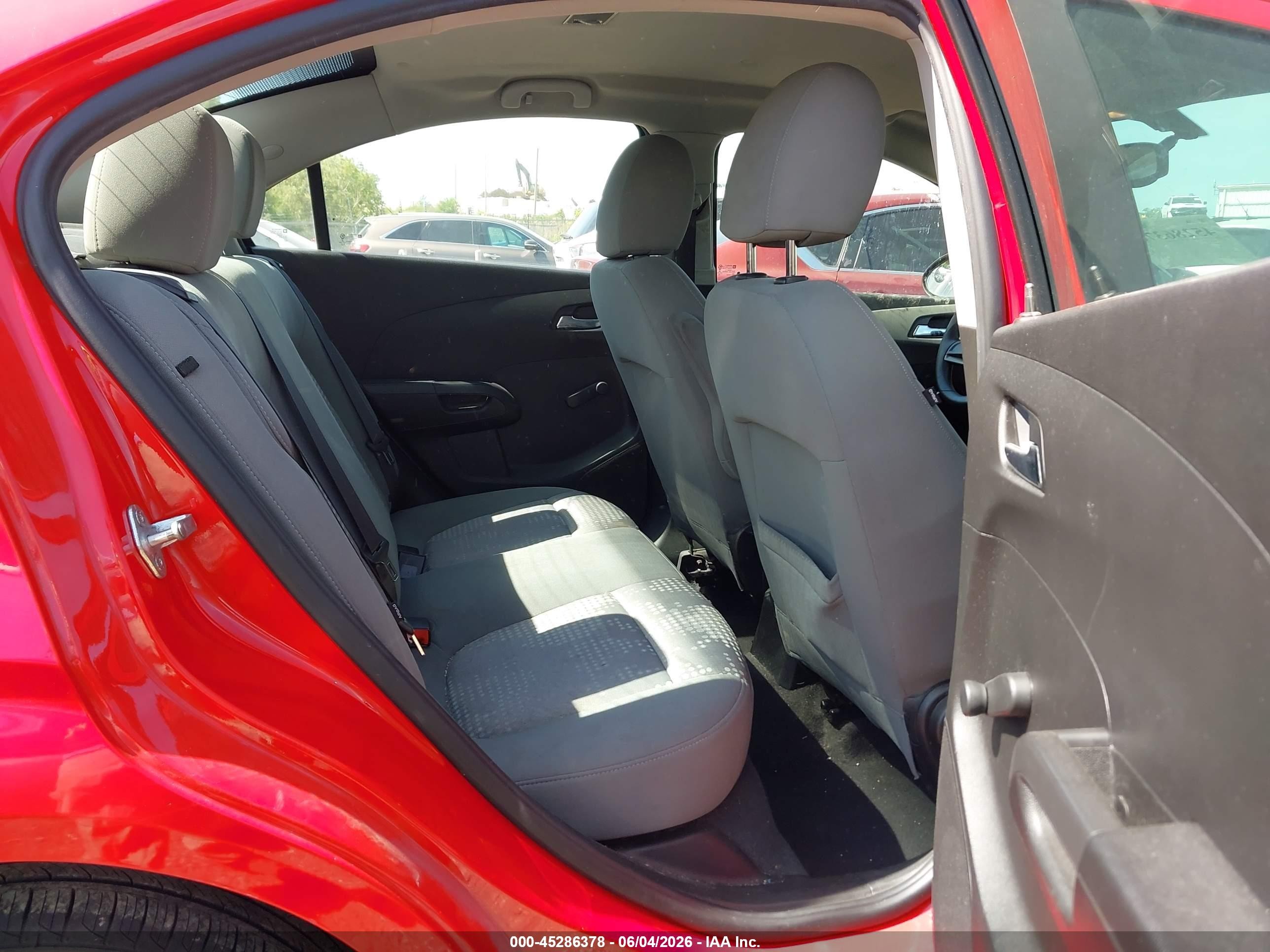 2014 Chevrolet Sonic Ls Auto Red vin: 1G1JA5SH9E4209473