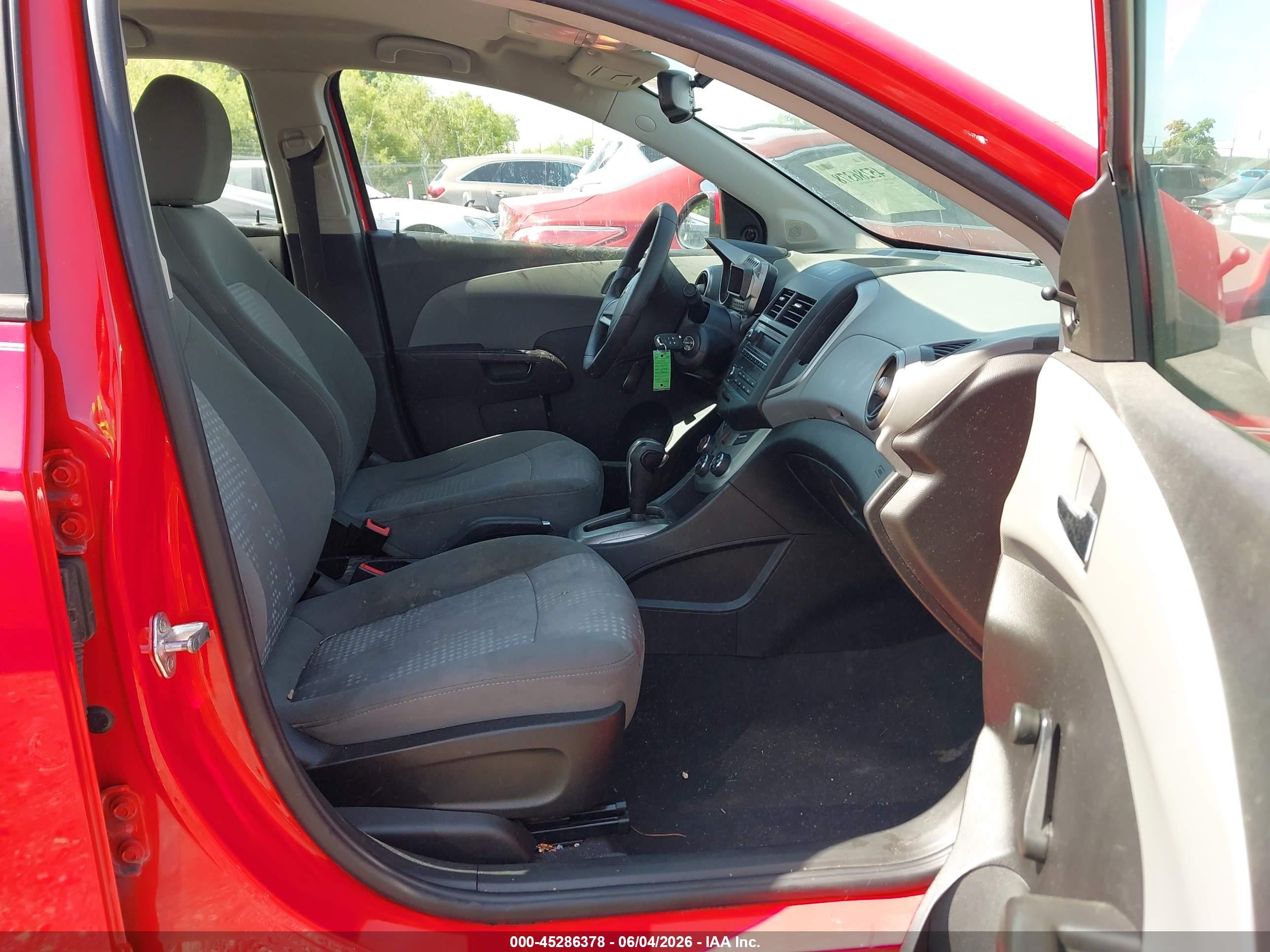 2014 Chevrolet Sonic Ls Auto Red vin: 1G1JA5SH9E4209473