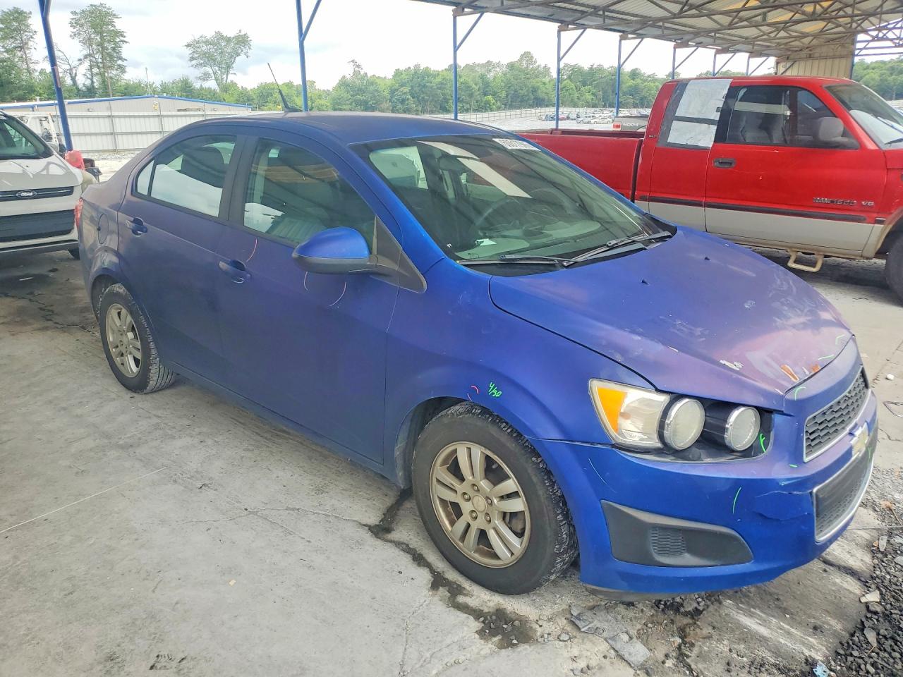 2012 Chevrolet Sonic Ls Blue vin: 1G1JA5SHXC4206501