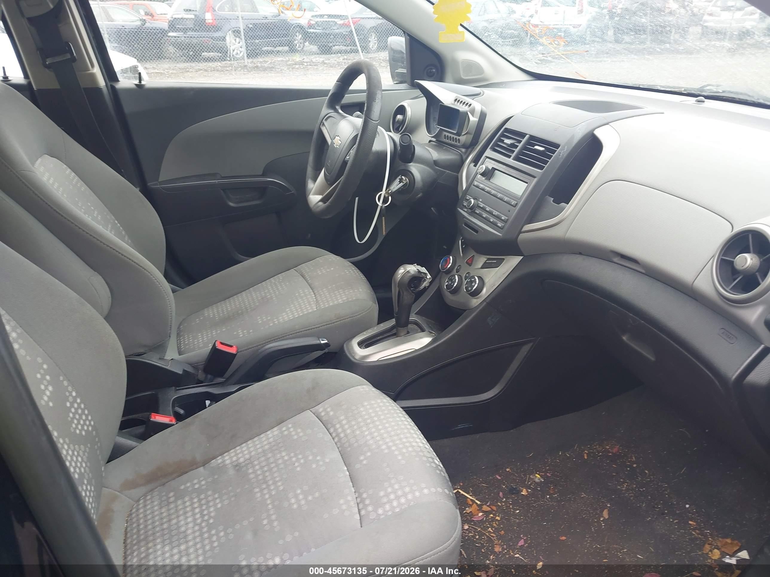 2014 Chevrolet Sonic Ls Auto Black vin: 1G1JA5SHXE4226069