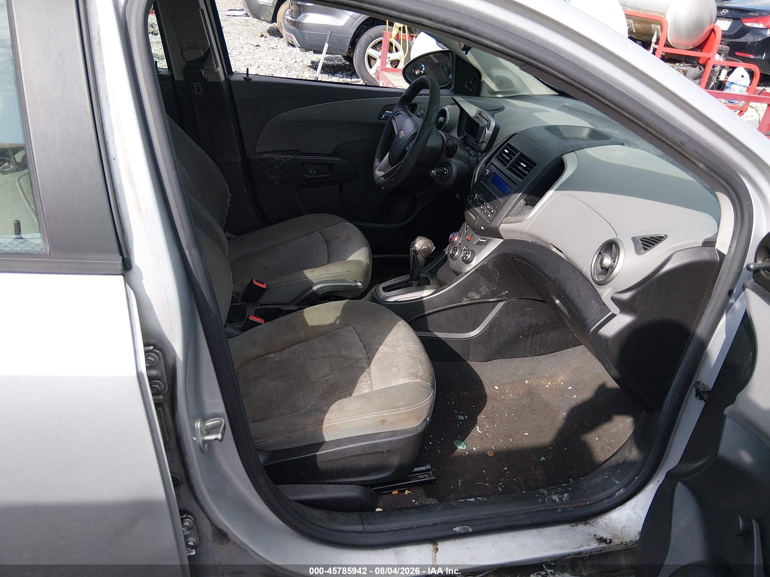 2014 Chevrolet Sonic Ls Auto Gray vin: 1G1JA5SHXE4238934