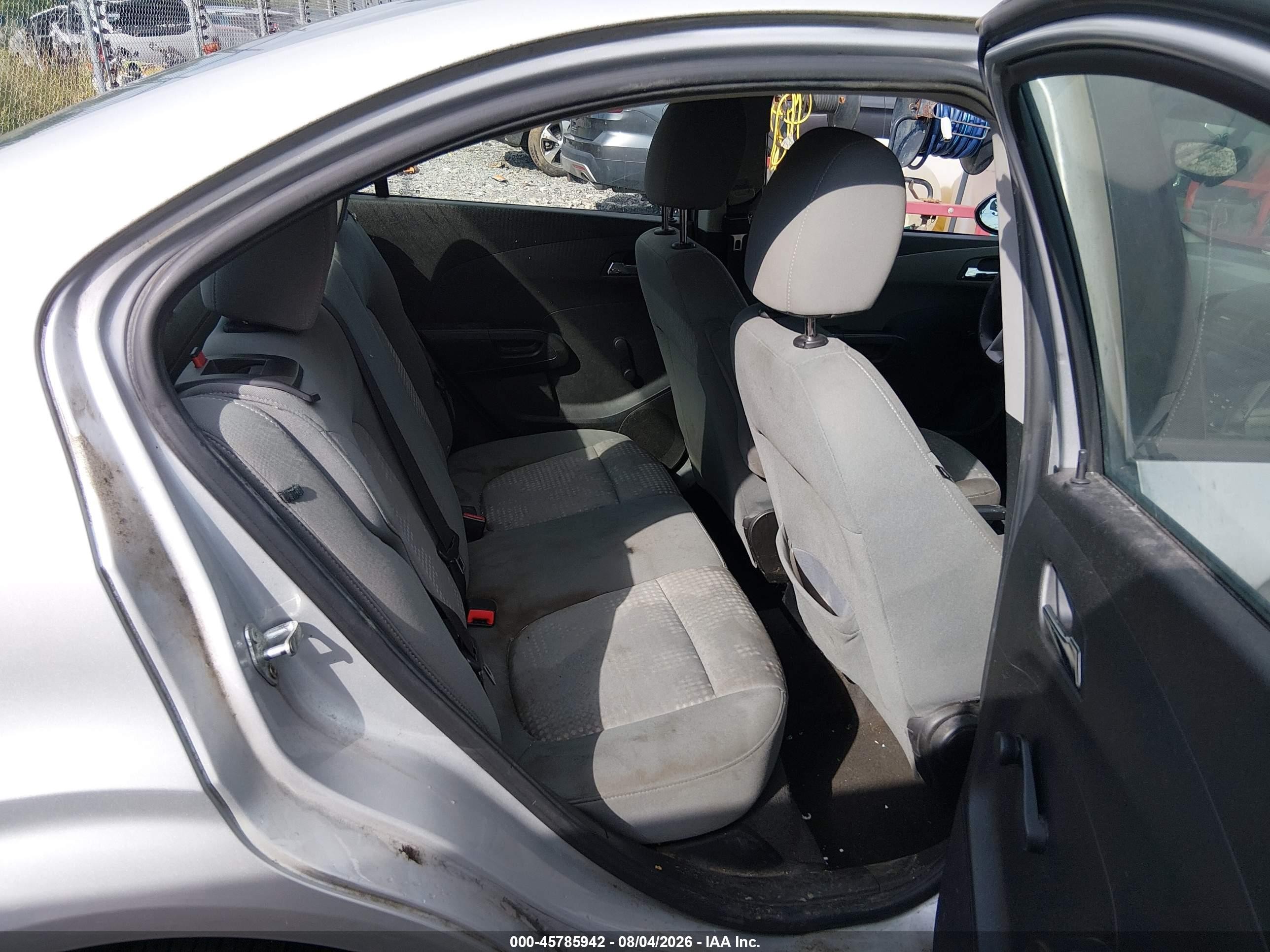 2014 Chevrolet Sonic Ls Auto Gray vin: 1G1JA5SHXE4238934