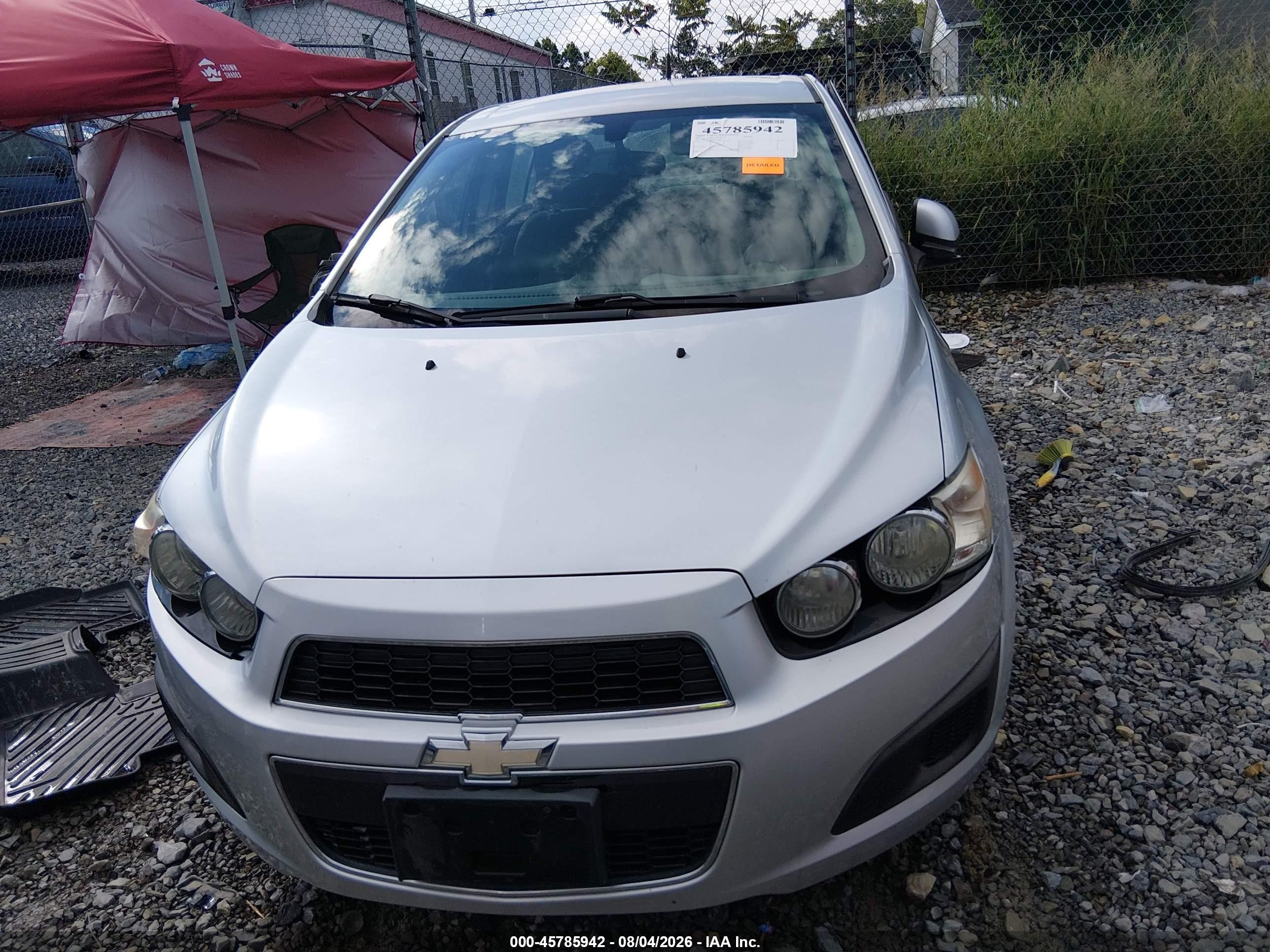2014 Chevrolet Sonic Ls Auto Gray vin: 1G1JA5SHXE4238934