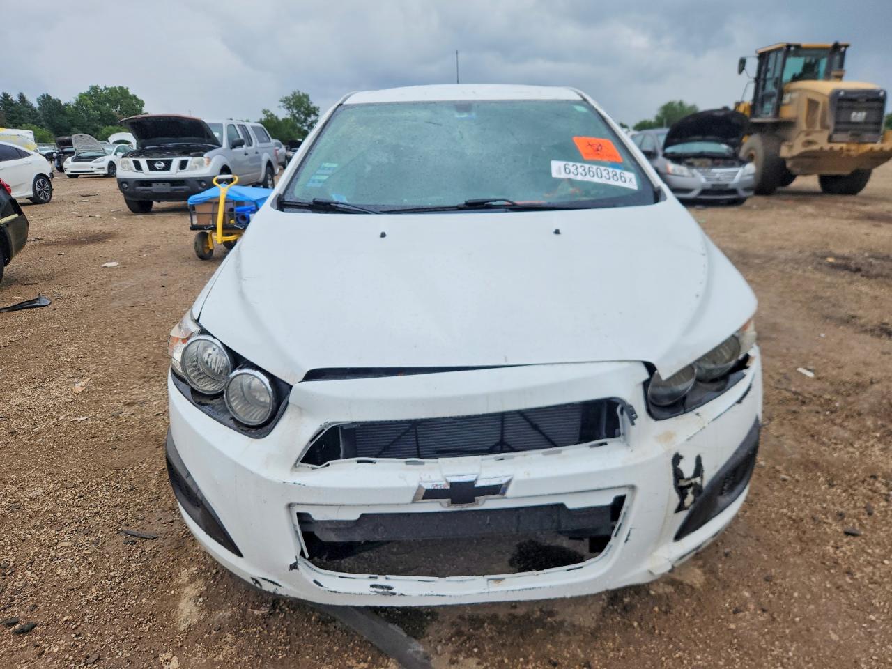 2015 Chevrolet Sonic Ls White vin: 1G1JA5SHXF4160608