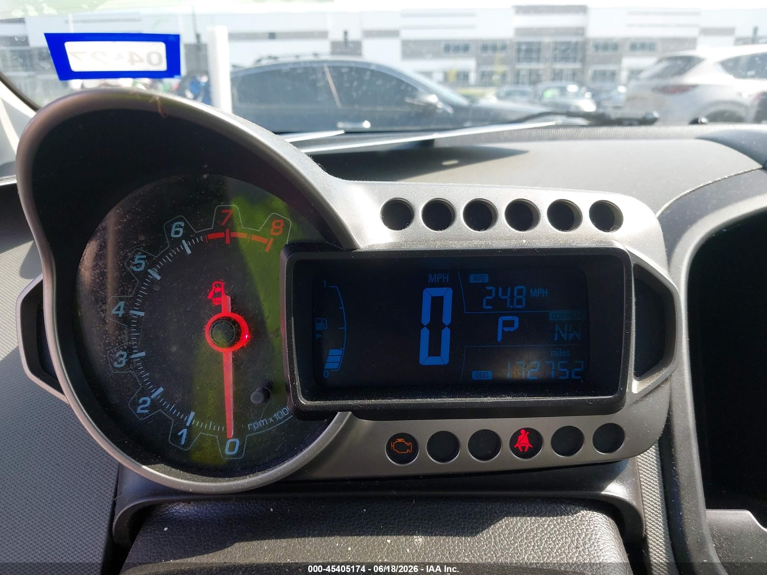 2012 Chevrolet Sonic 2ls Red vin: 1G1JA6SH1C4119379