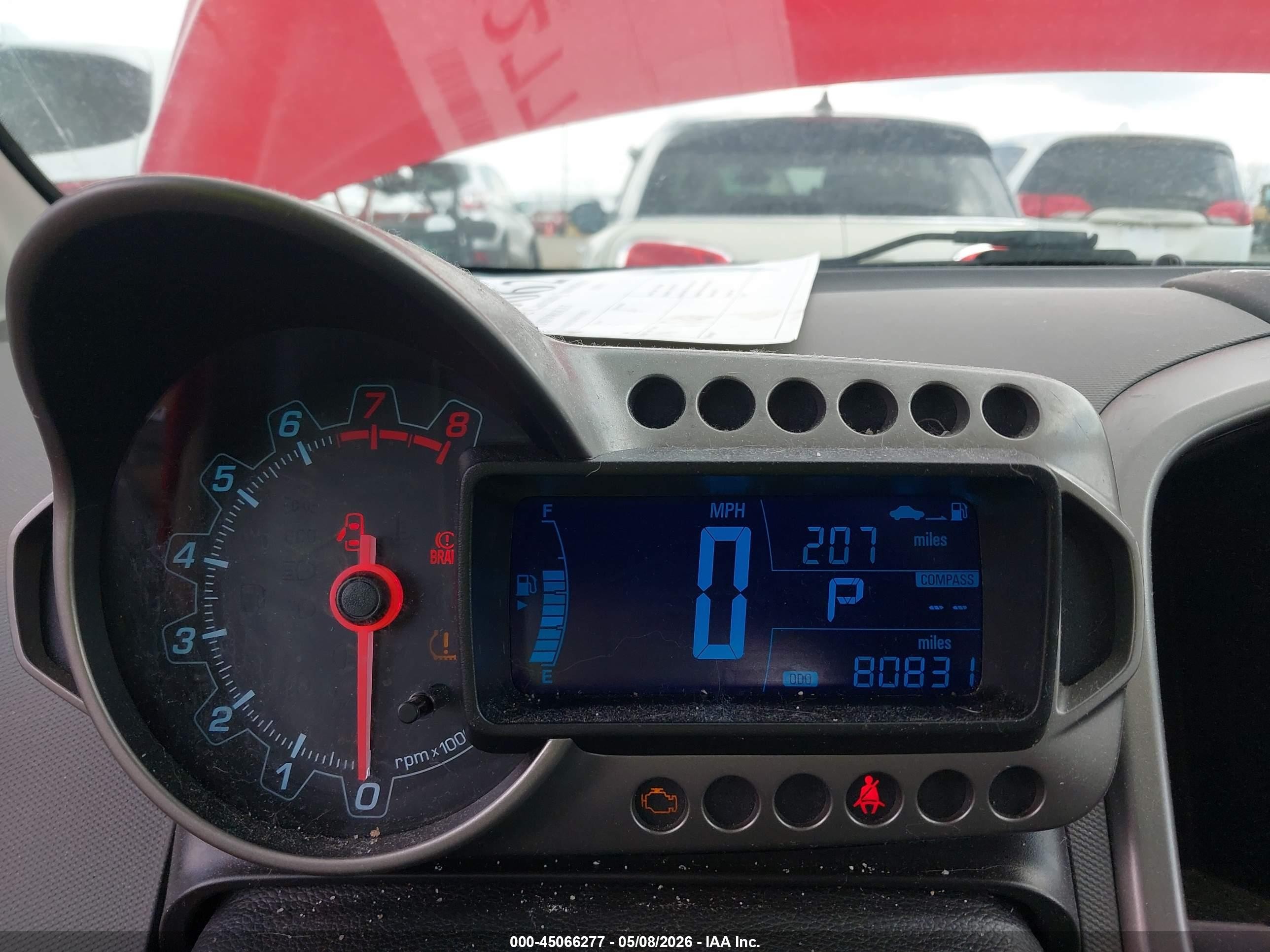 2015 Chevrolet Sonic Ls Auto Red vin: 1G1JA6SH1F4101811