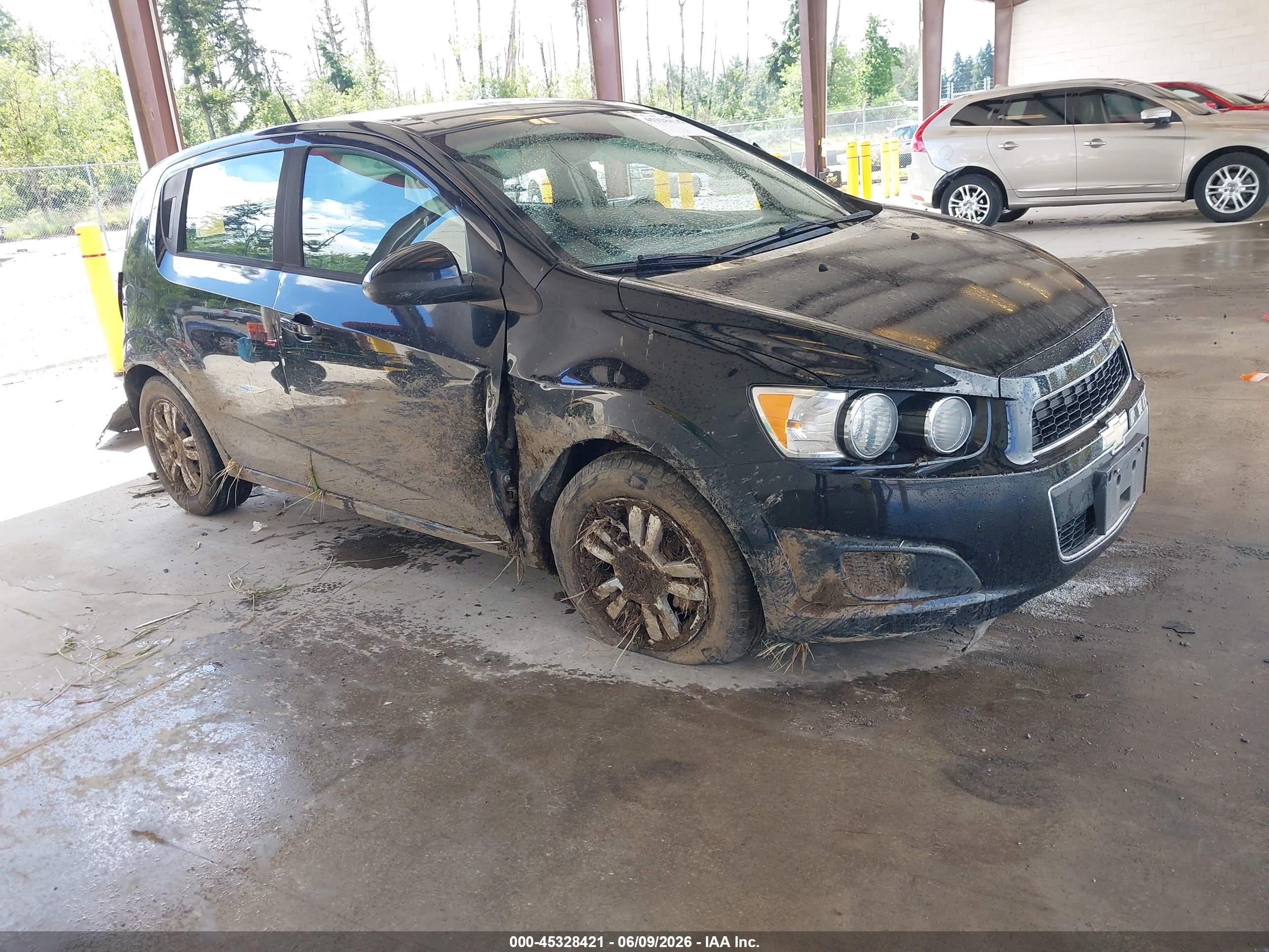 2012 Chevrolet Sonic 2ls Black vin: 1G1JA6SH2C4111629