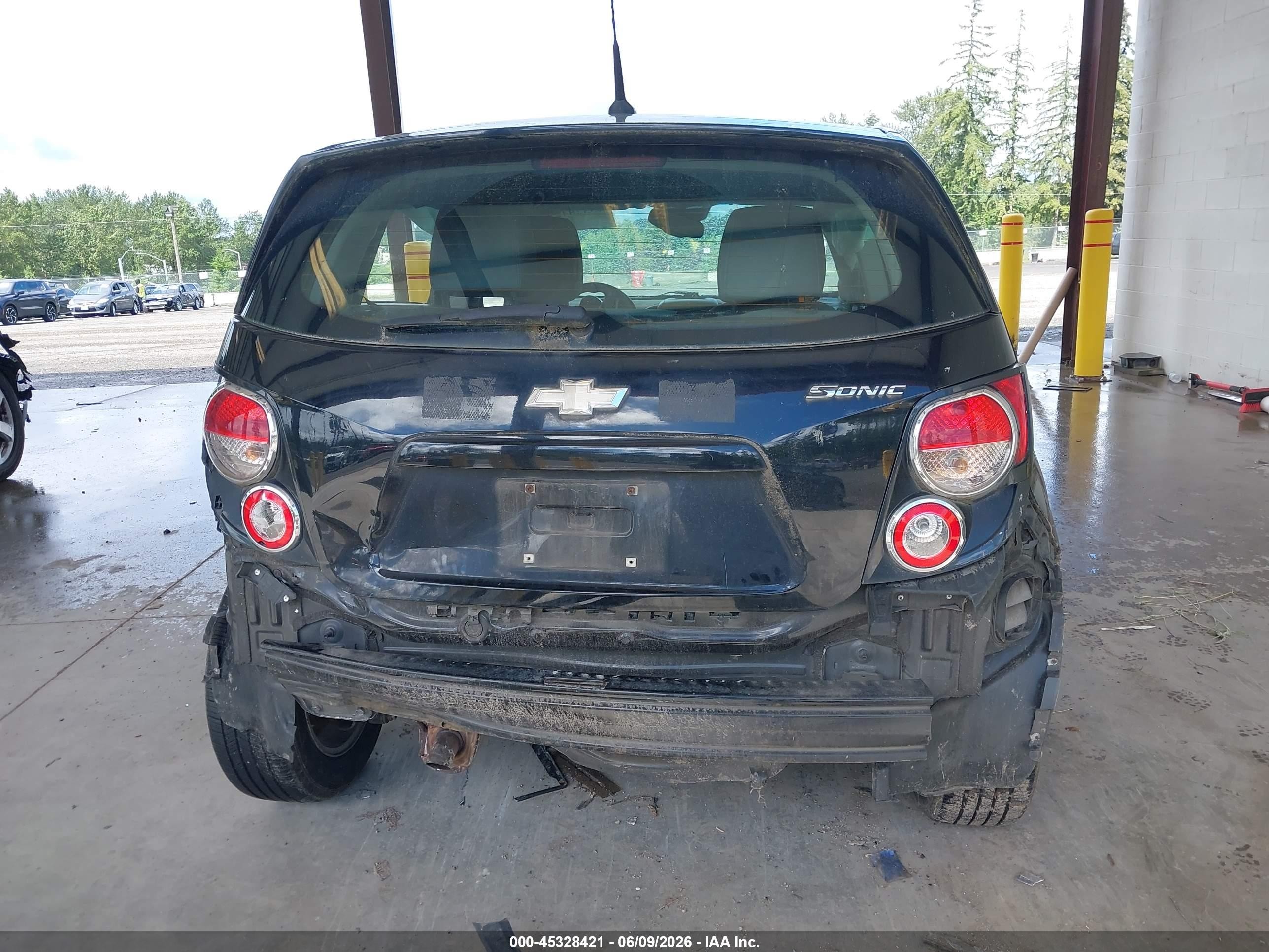 2012 Chevrolet Sonic 2ls Black vin: 1G1JA6SH2C4111629