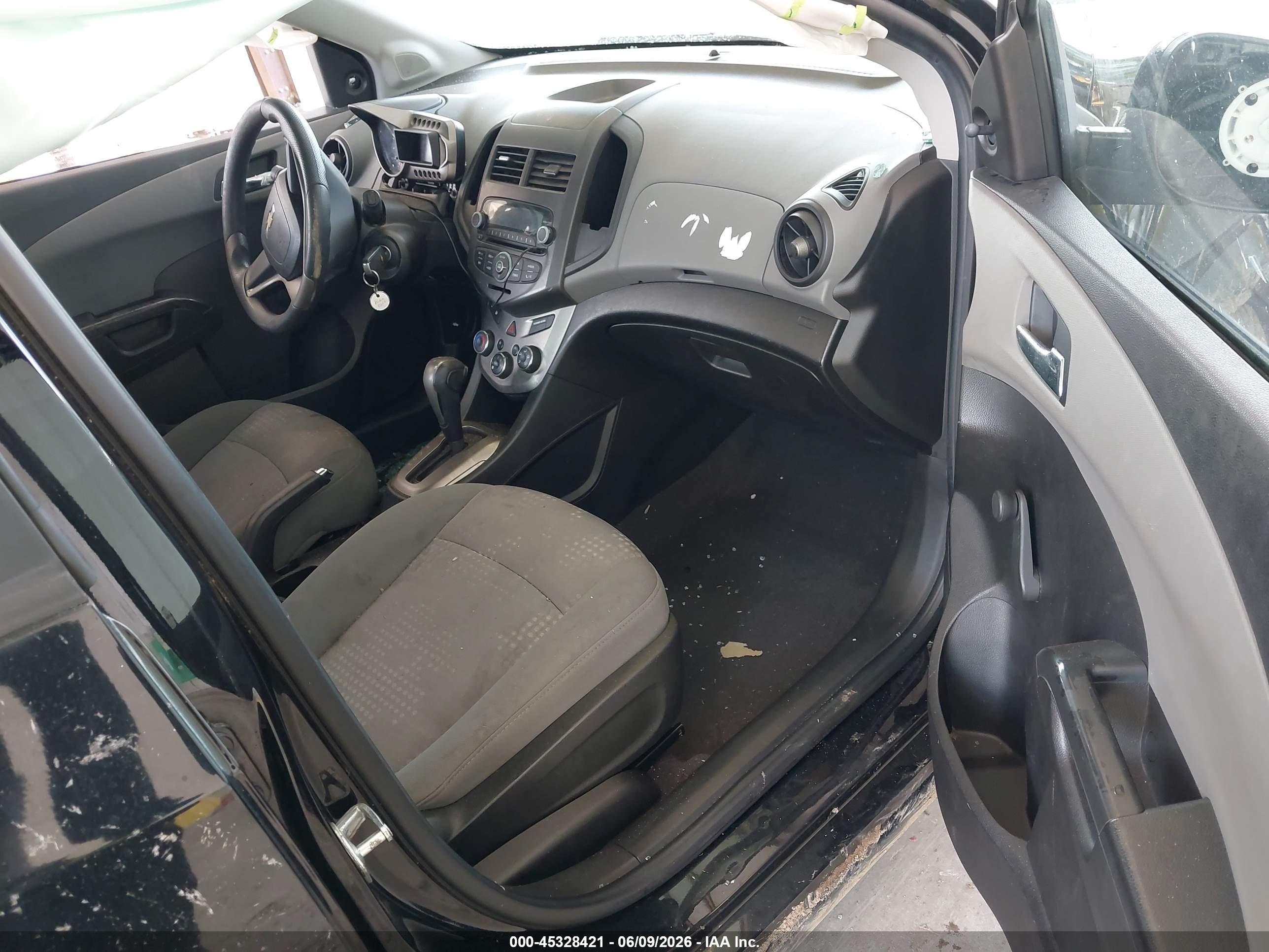 2012 Chevrolet Sonic 2ls Black vin: 1G1JA6SH2C4111629