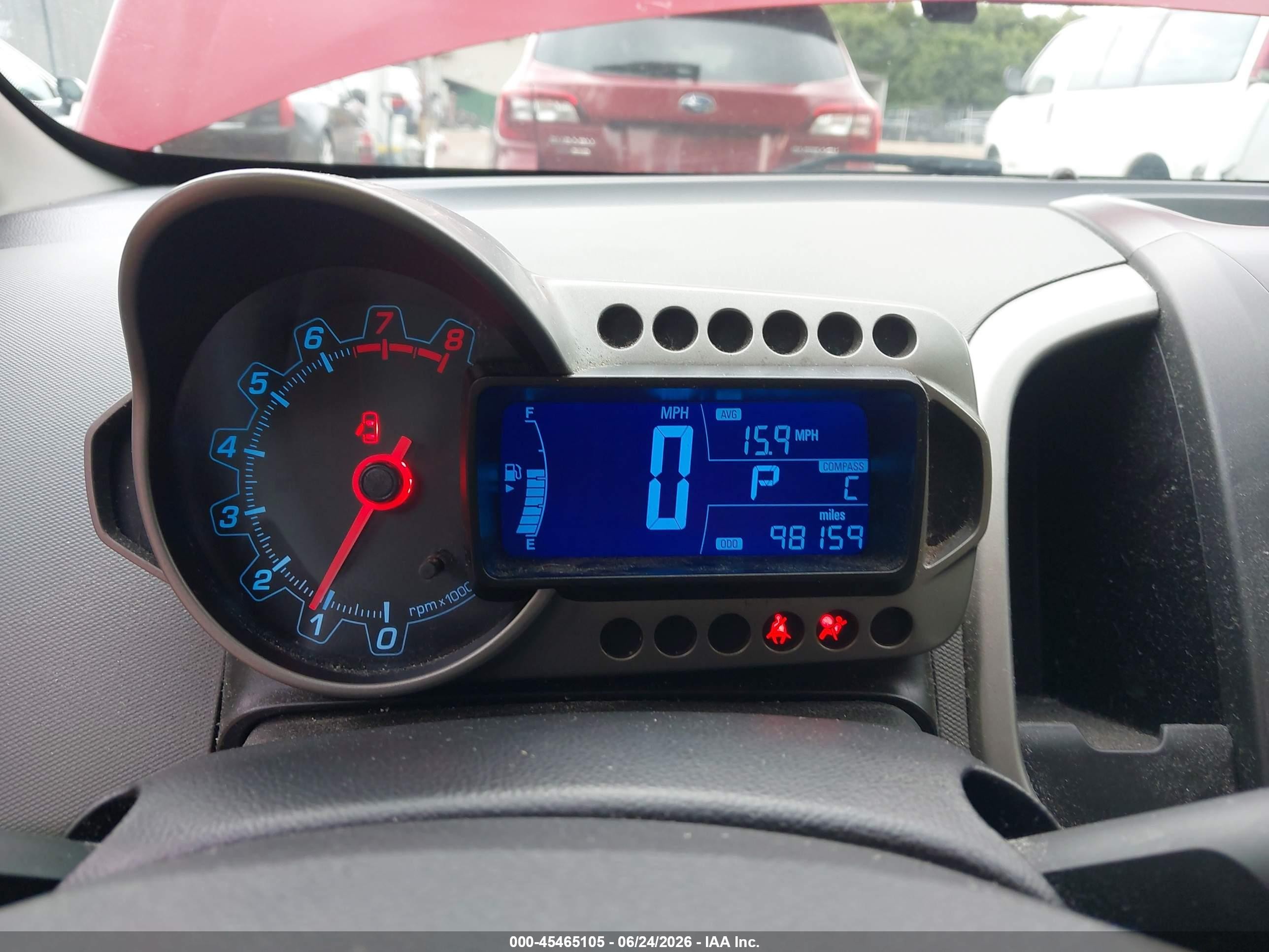 2014 Chevrolet Sonic Ls Auto Red vin: 1G1JA6SH2E4229229