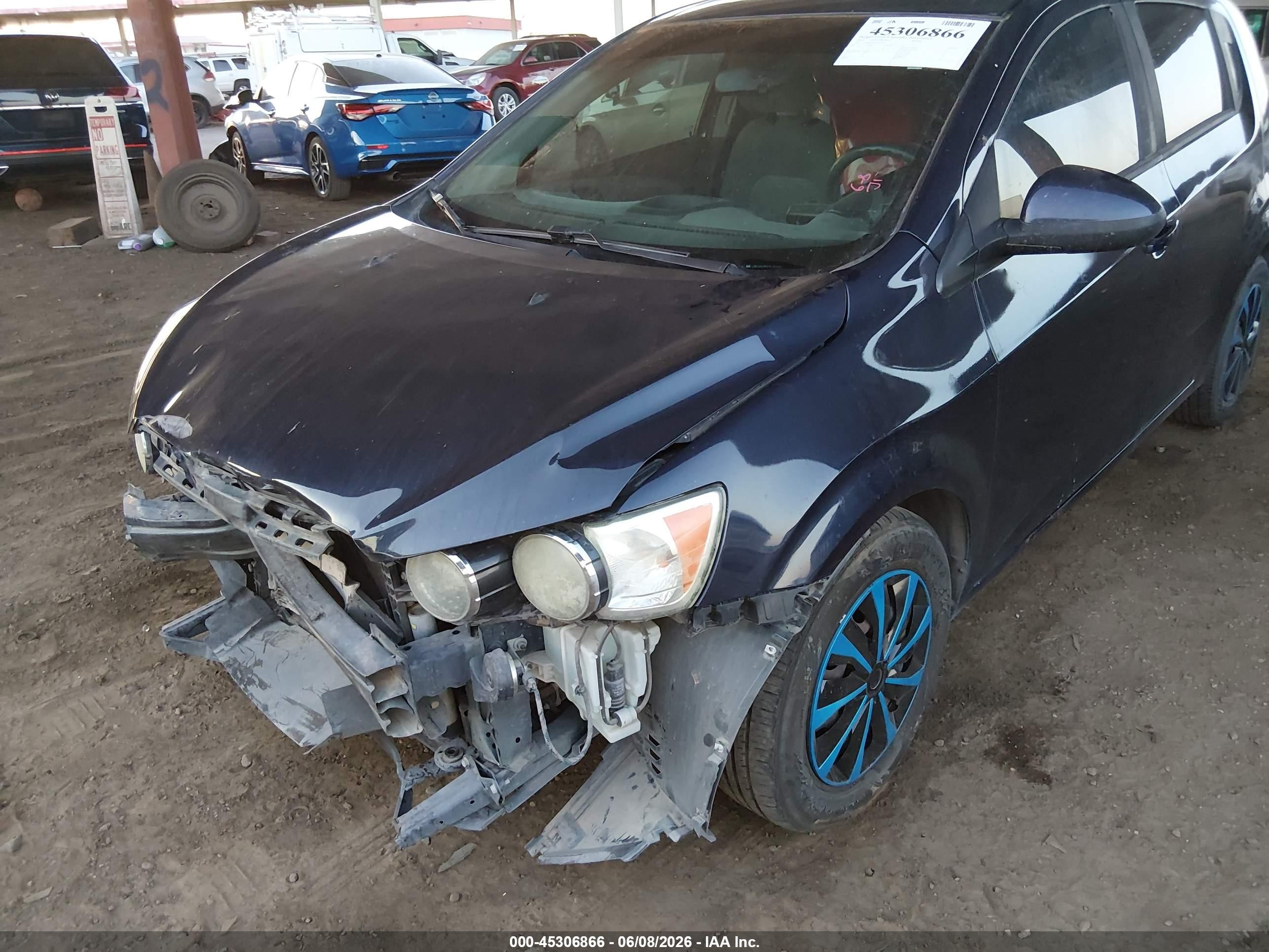 2015 Chevrolet Sonic Ls Auto Dark Blue vin: 1G1JA6SH2F4151536