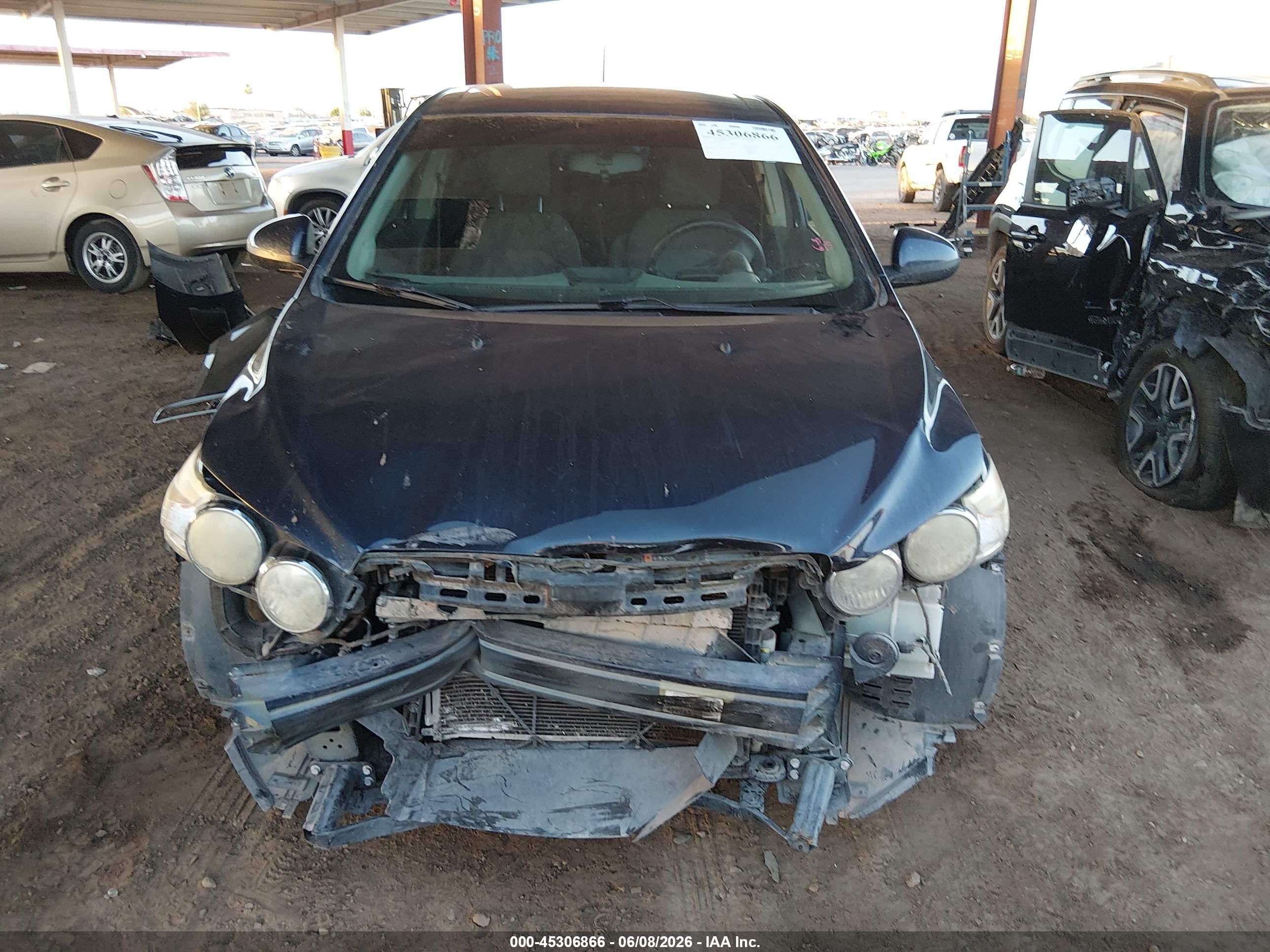 2015 Chevrolet Sonic Ls Auto Dark Blue vin: 1G1JA6SH2F4151536