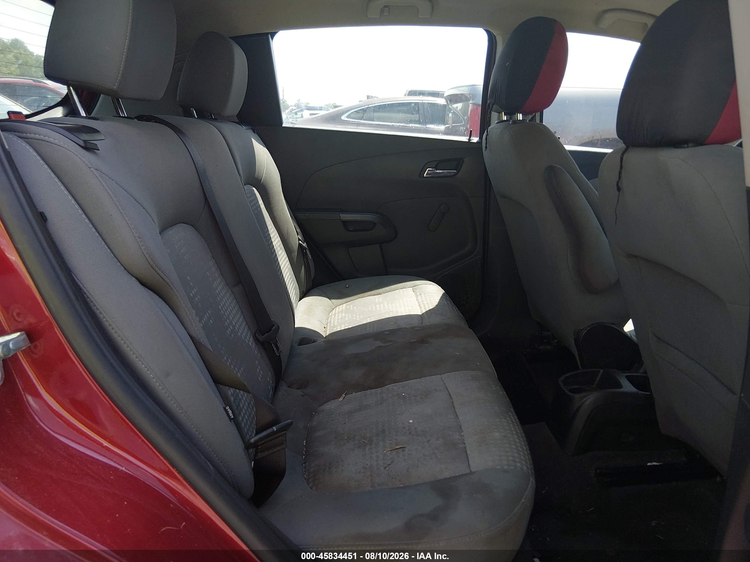 2013 Chevrolet Sonic Ls Auto Red vin: 1G1JA6SH5D4110461