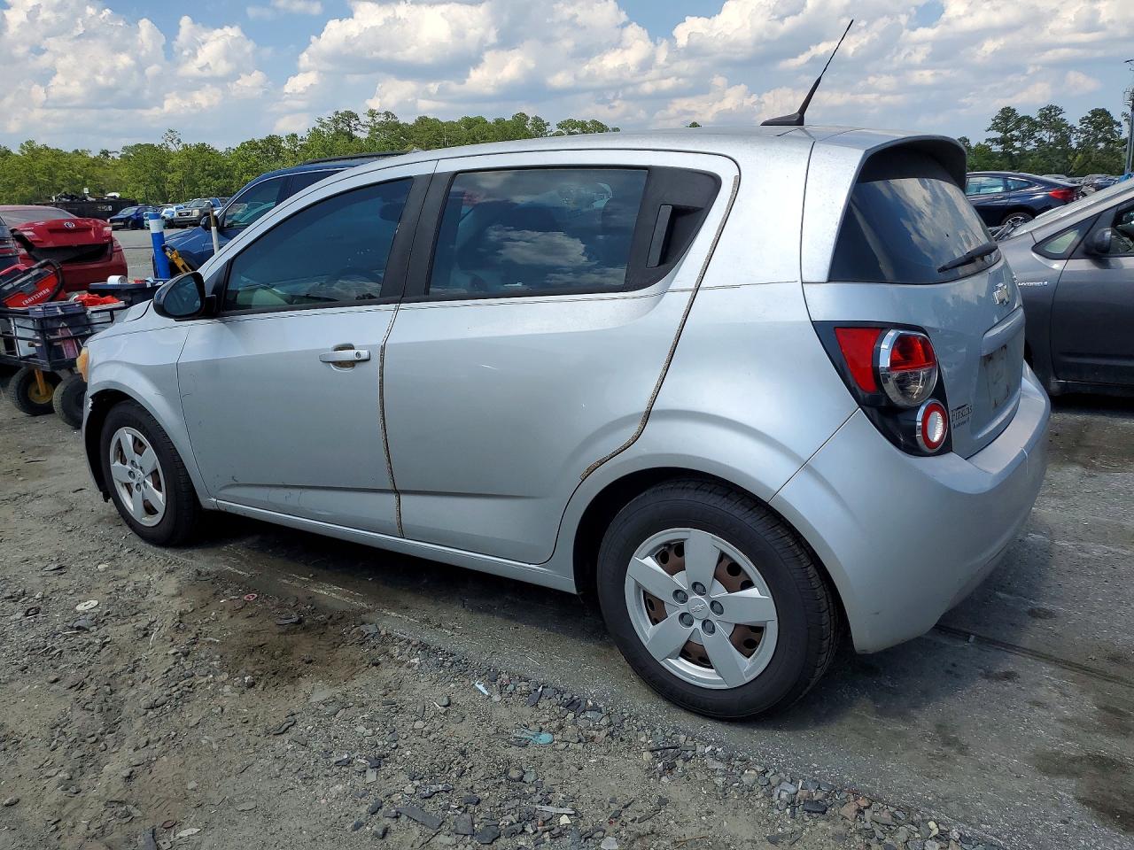 2014 Chevrolet Sonic Ls Silver vin: 1G1JA6SH6E4112494
