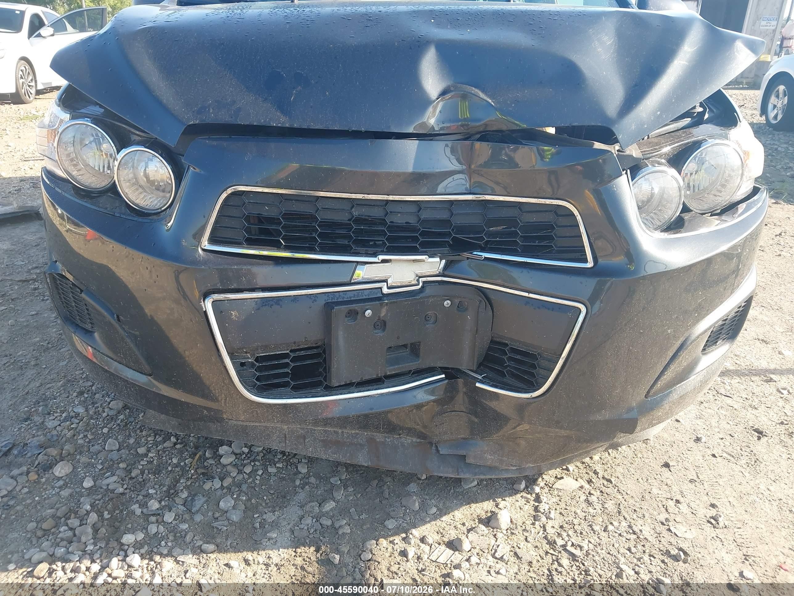 2014 Chevrolet Sonic Ls Auto Gray vin: 1G1JA6SH8E4172390