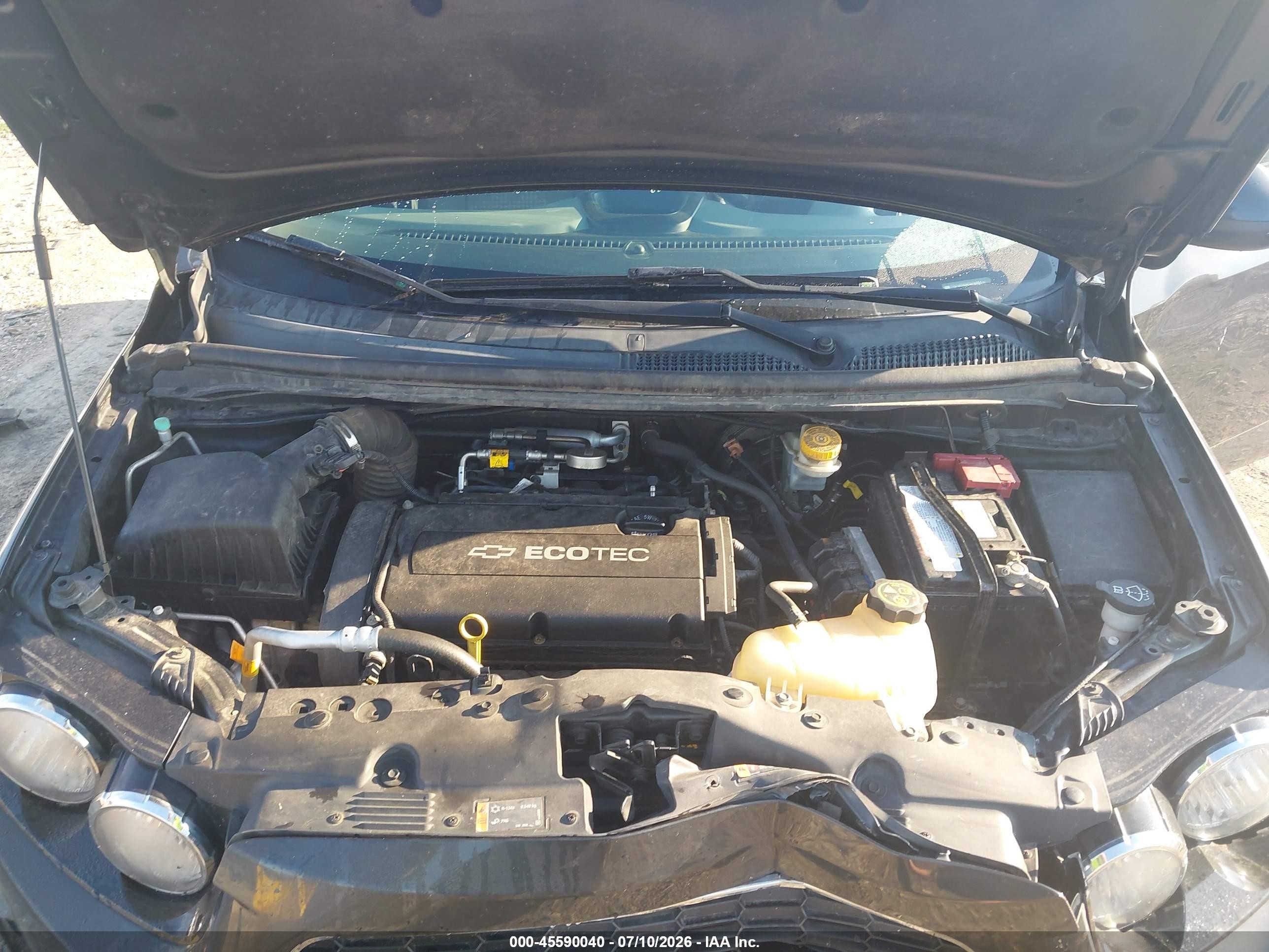 2014 Chevrolet Sonic Ls Auto Gray vin: 1G1JA6SH8E4172390