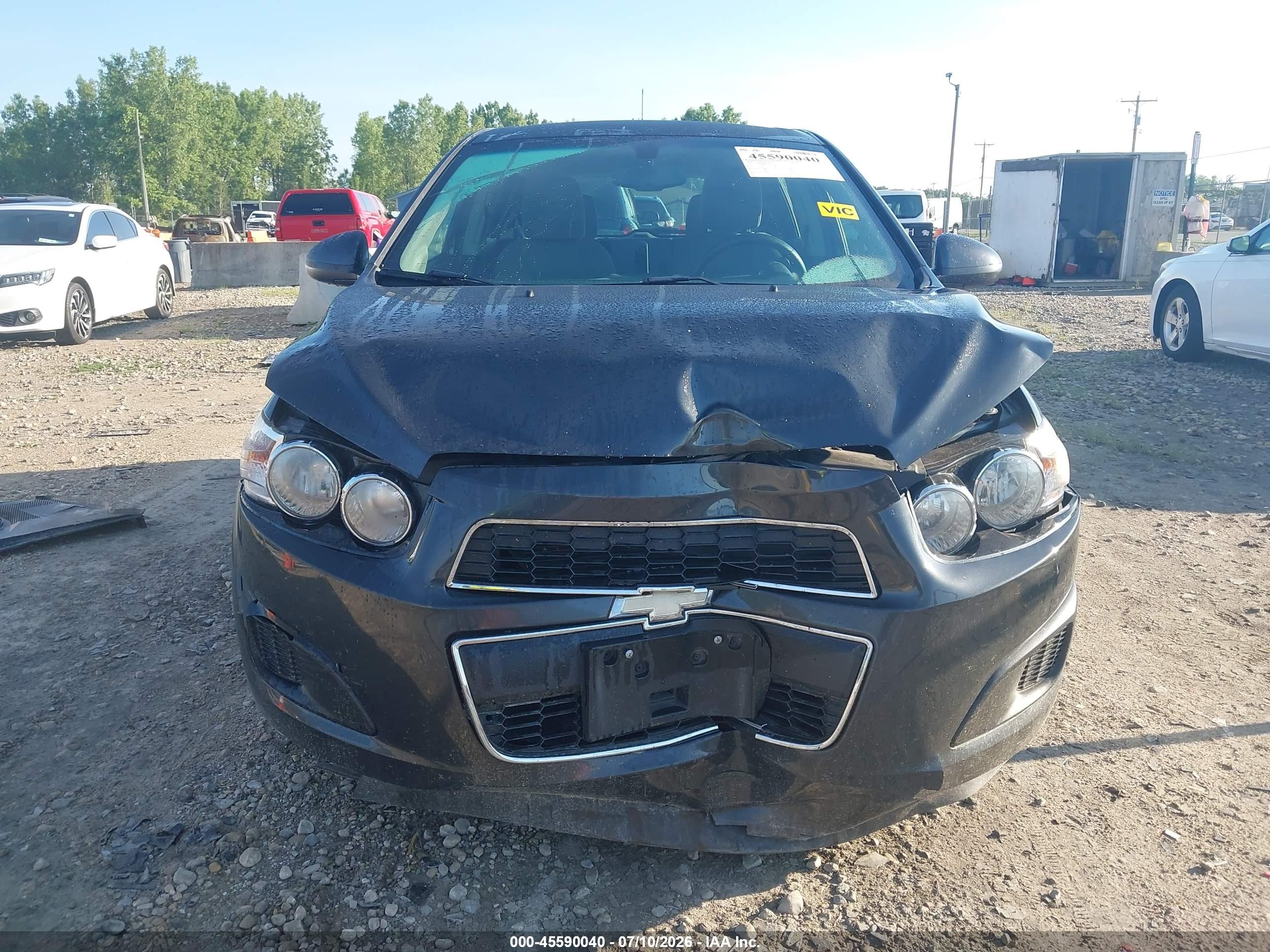 2014 Chevrolet Sonic Ls Auto Gray vin: 1G1JA6SH8E4172390