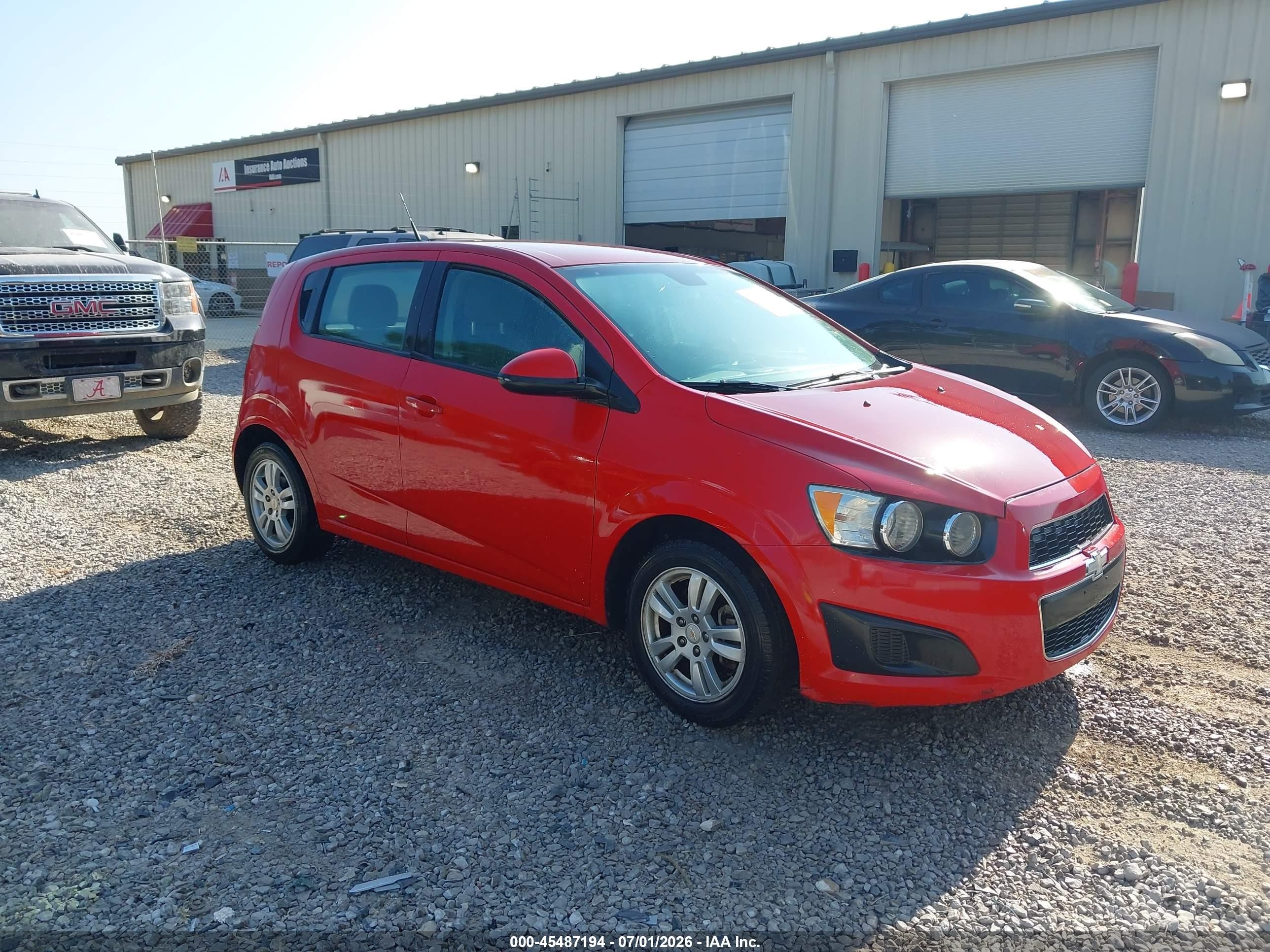 2012 Chevrolet Sonic 2ls Красный vin: 1G1JA6SH9C4119131